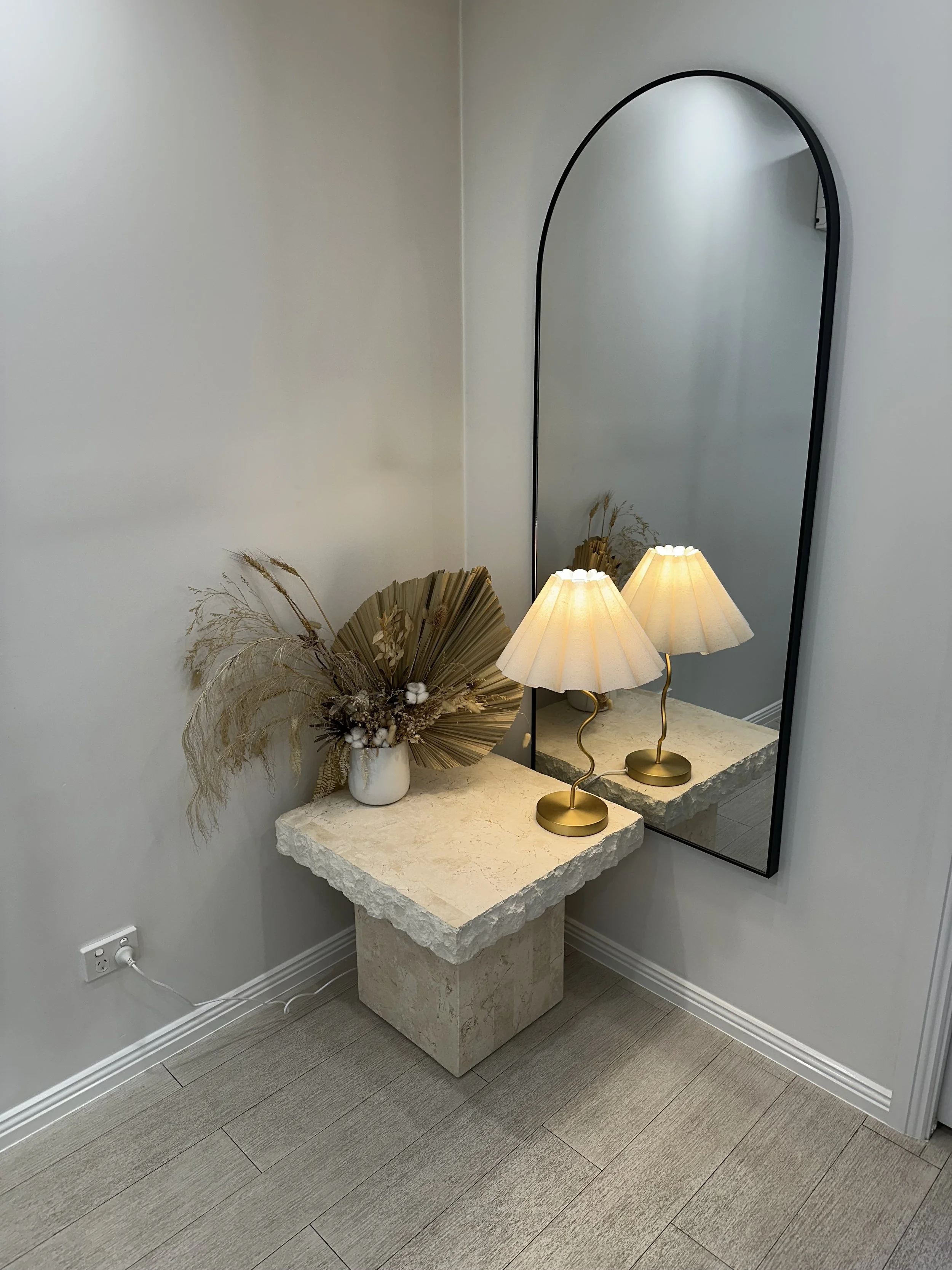 A calm and considered space for LillyRose Beauty.