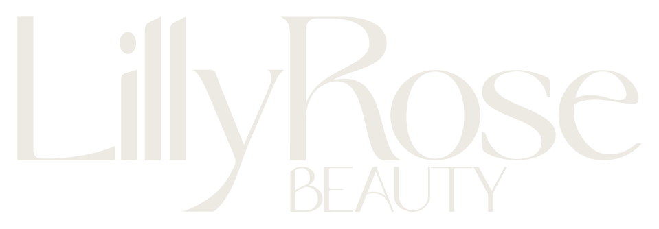 A soft, elevated brand identity design for LillyRose Beauty.