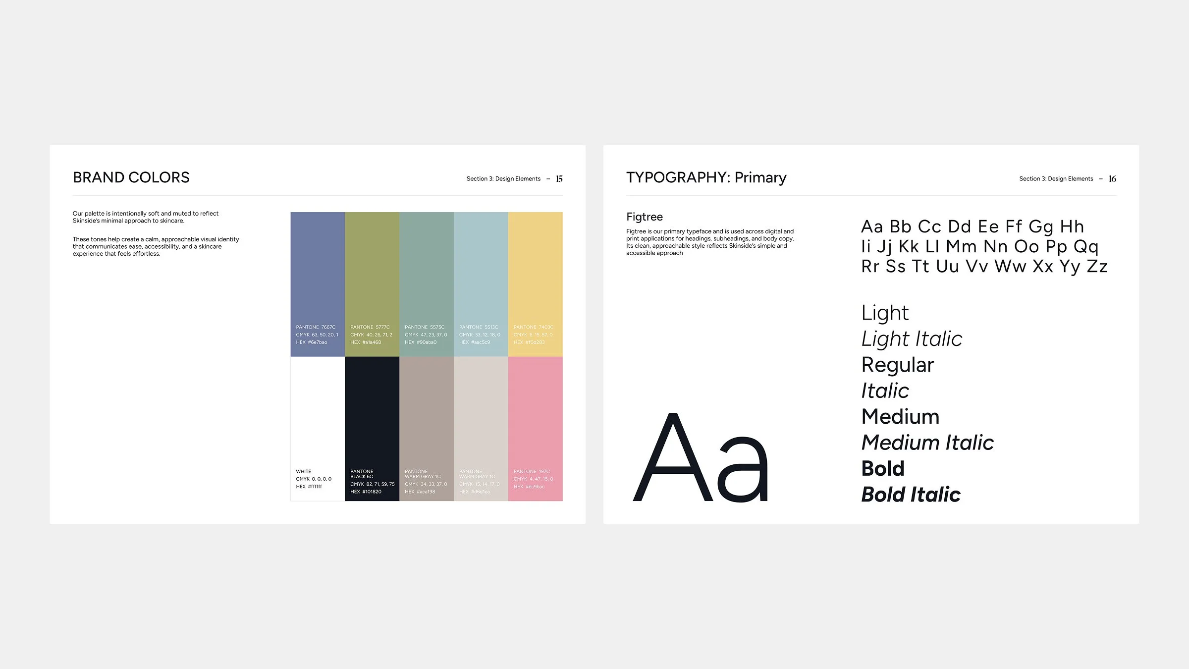 brand colors and typography: primary