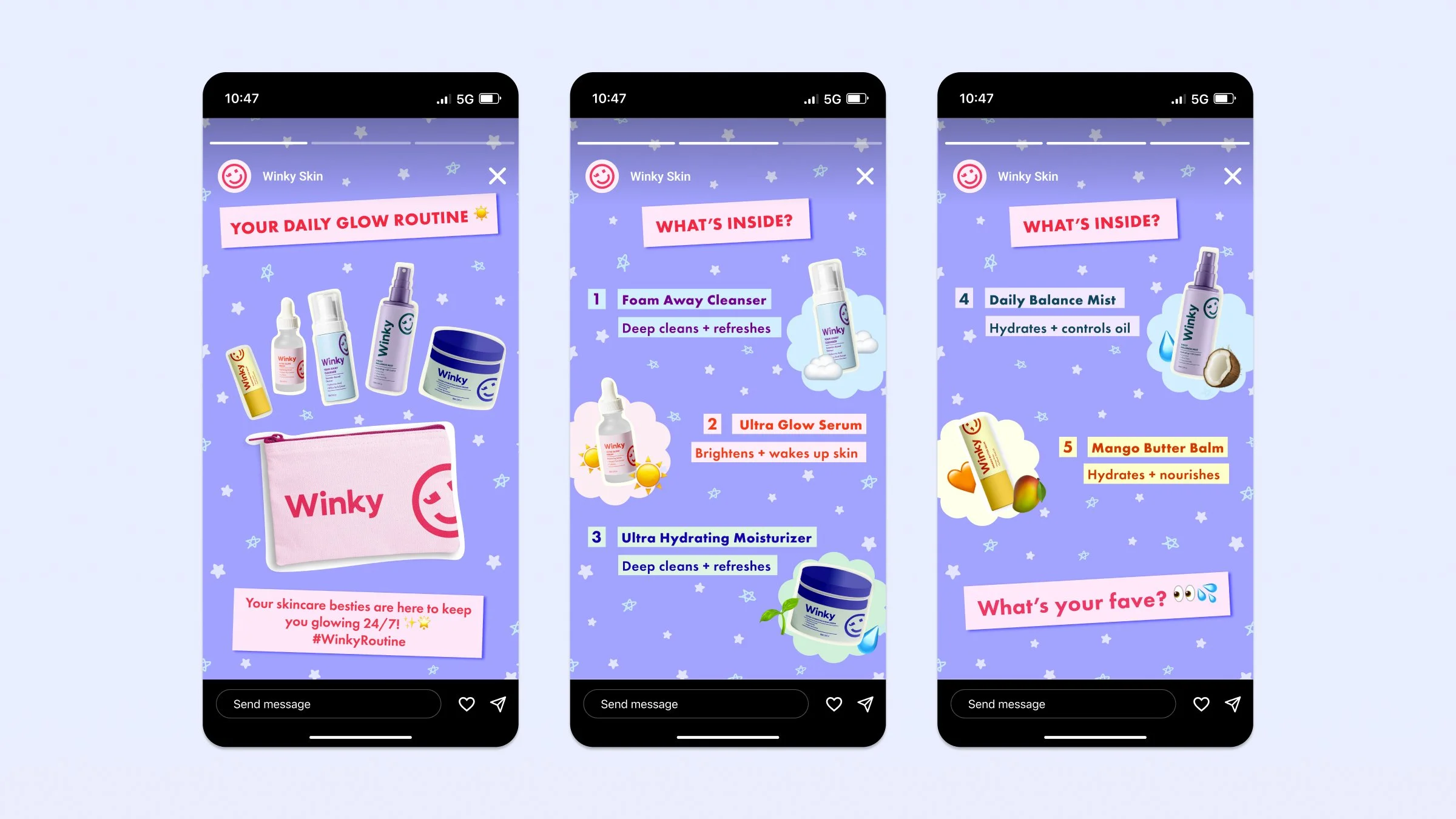 winky instagram stories