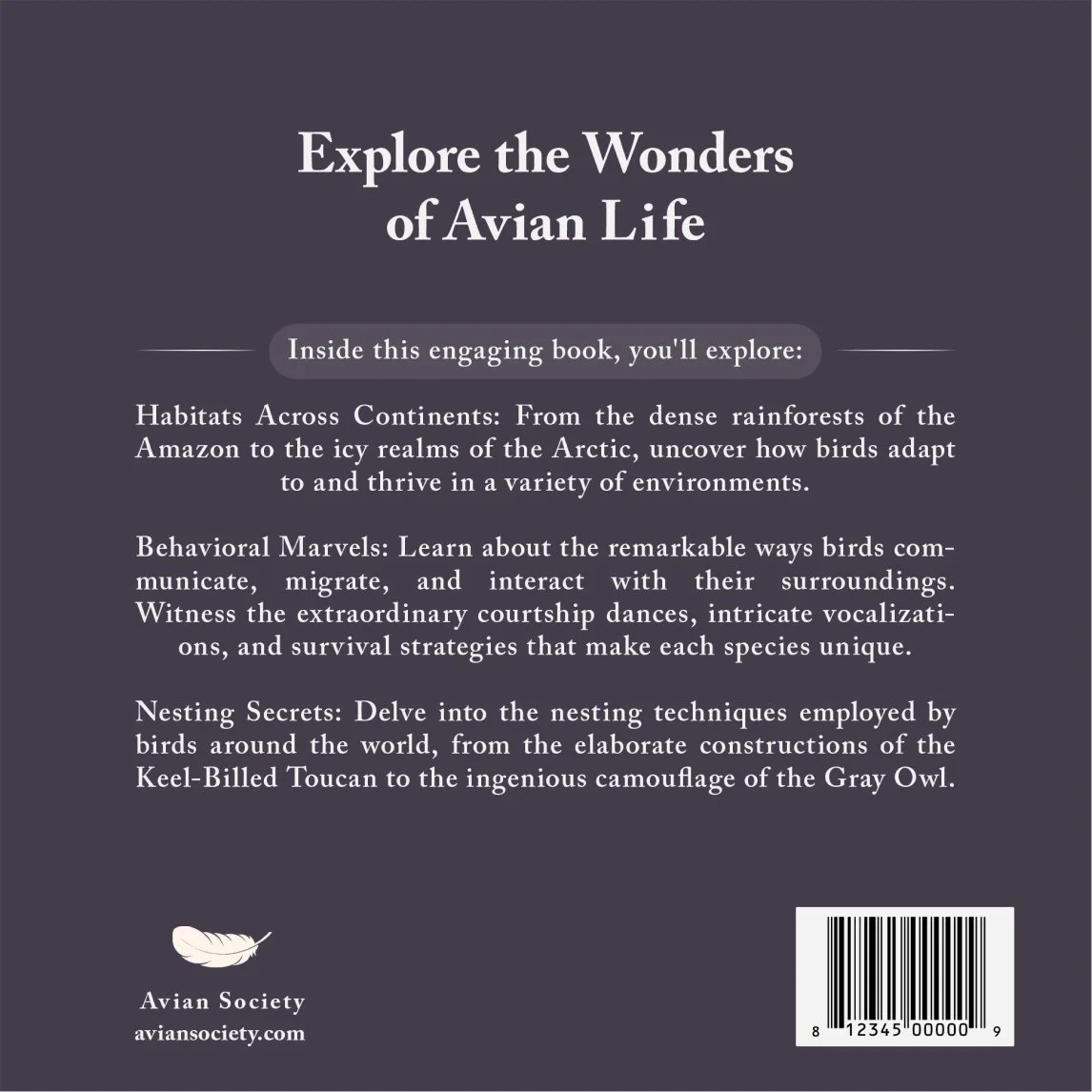 birds of the world back cover