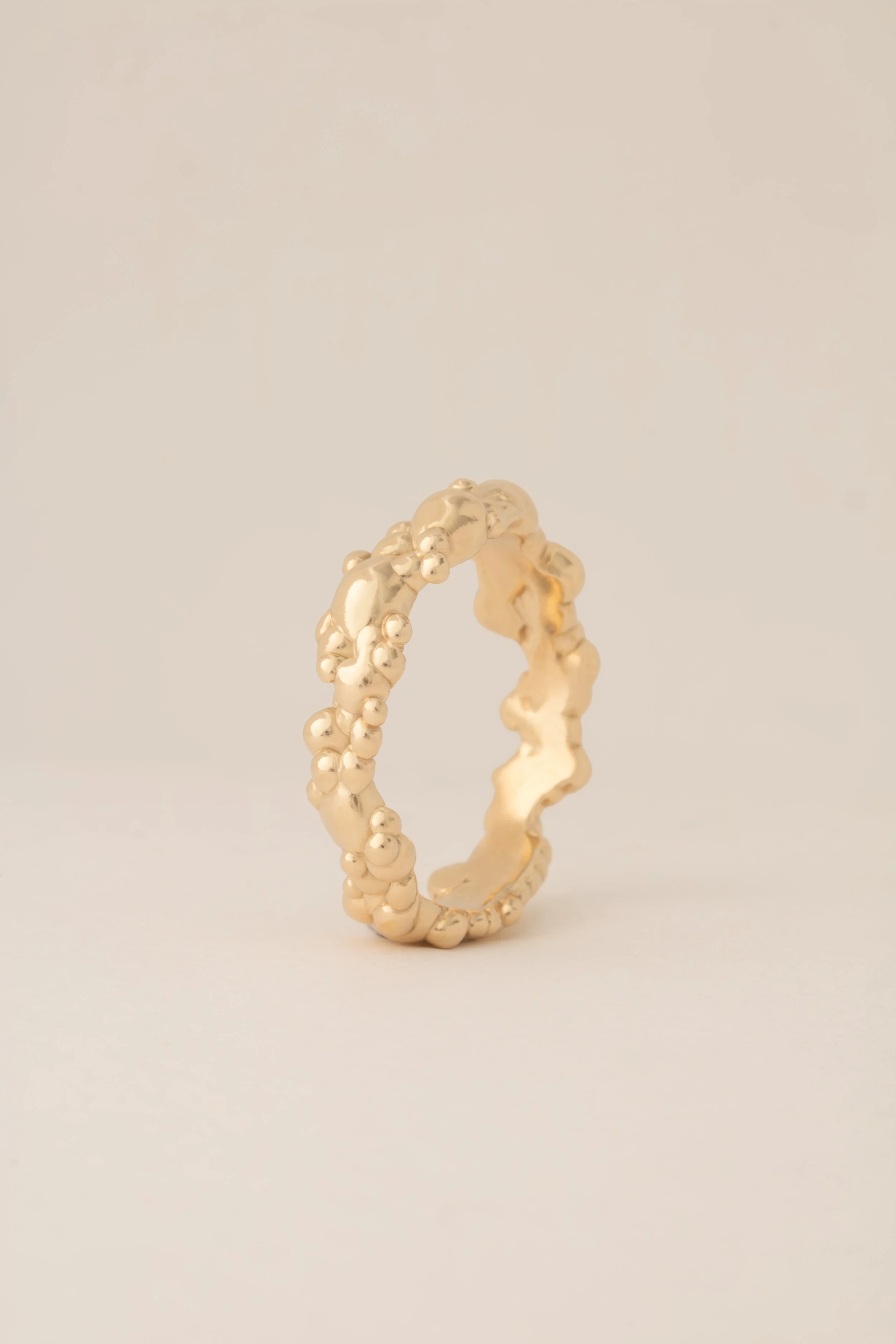 The Nephele Ring | 9ct Gold Organic Bubble Ring 