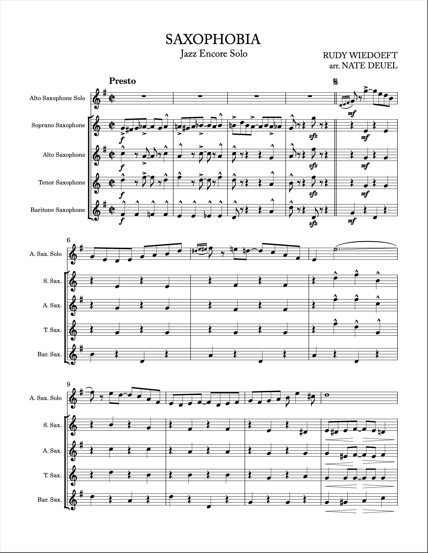 Rudy Wiedoeft - "Saxophobia"