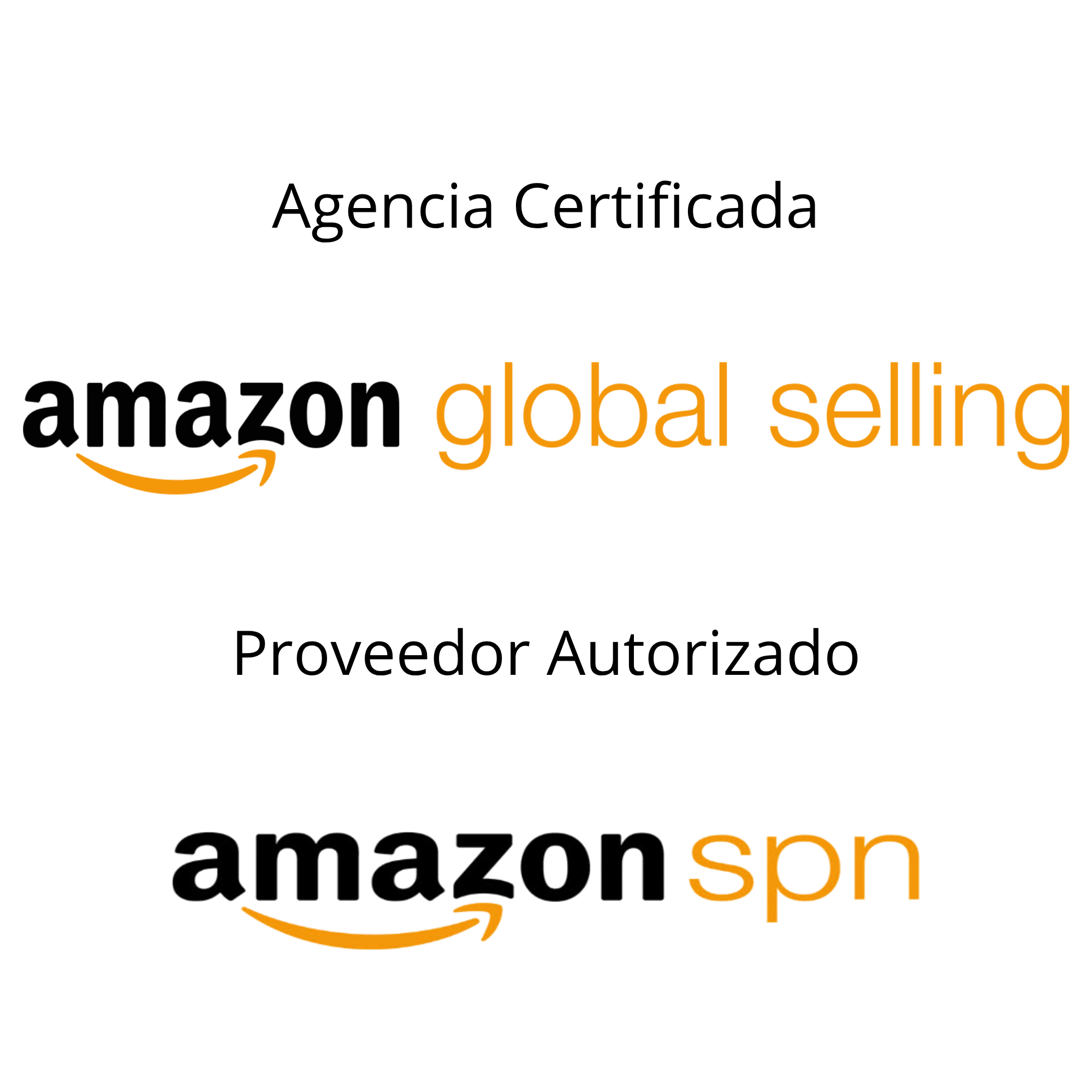 Logos de Amazon, Google y Spotify con textos en español que dicen: 'la tienda más grande', 'la búsqueda más rápida' y 'el reproductor más inteligente'.
