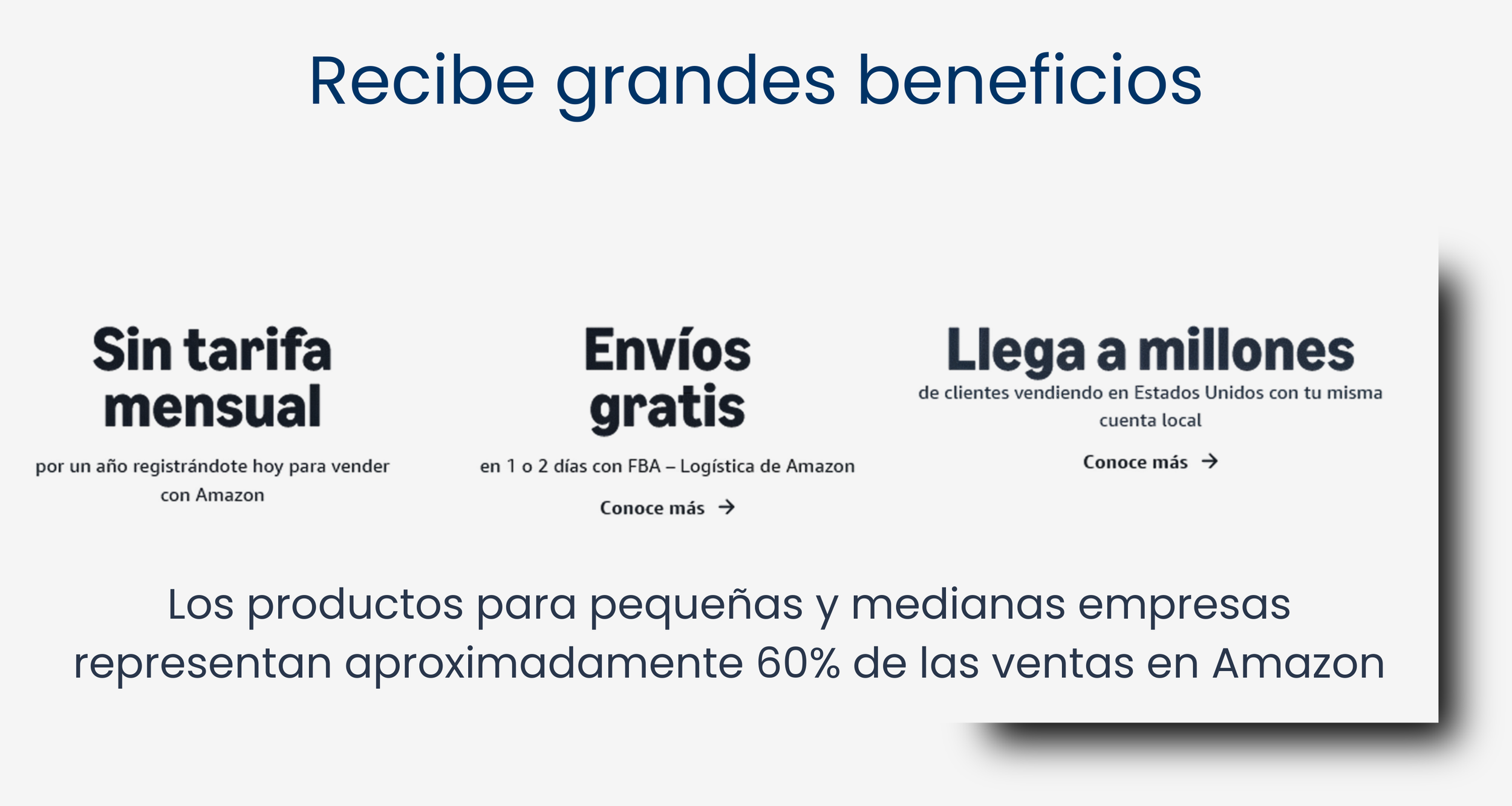 Recibe grandes beneficios: Los productos para pequeñas y medianas empresas representan aproximadamente 60% de las ventas en Amazon
