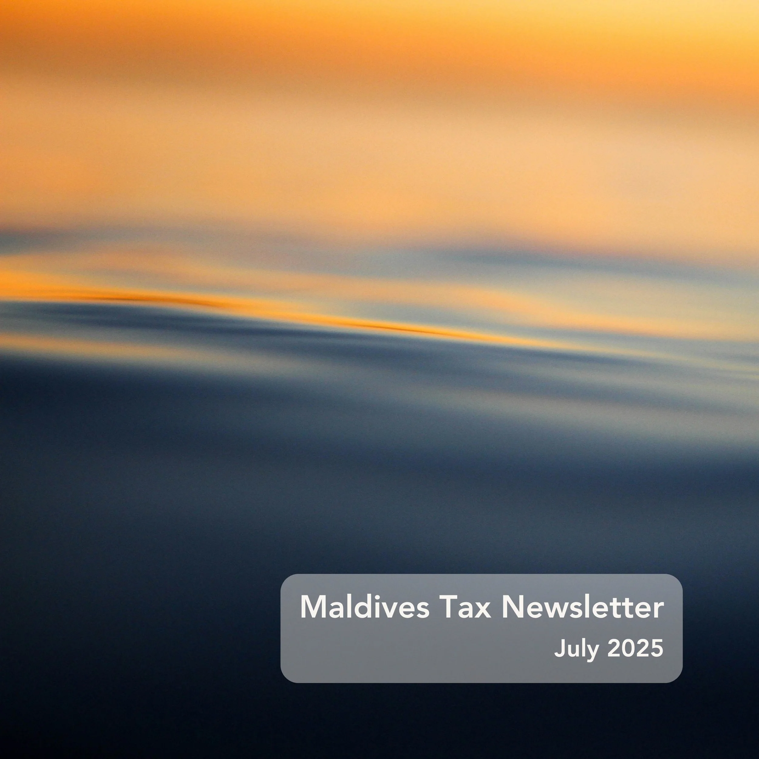Maldives Tax Newsletter - July 2025