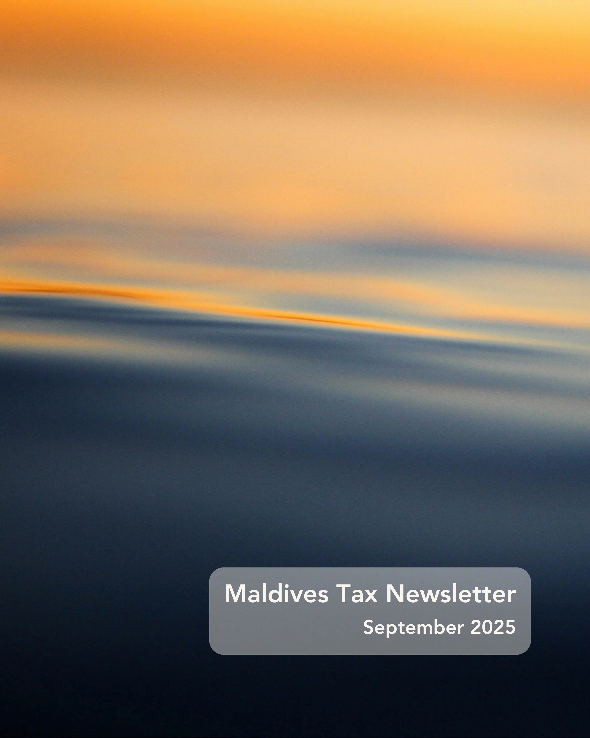 Maldives Tax Newsletter - September 2025