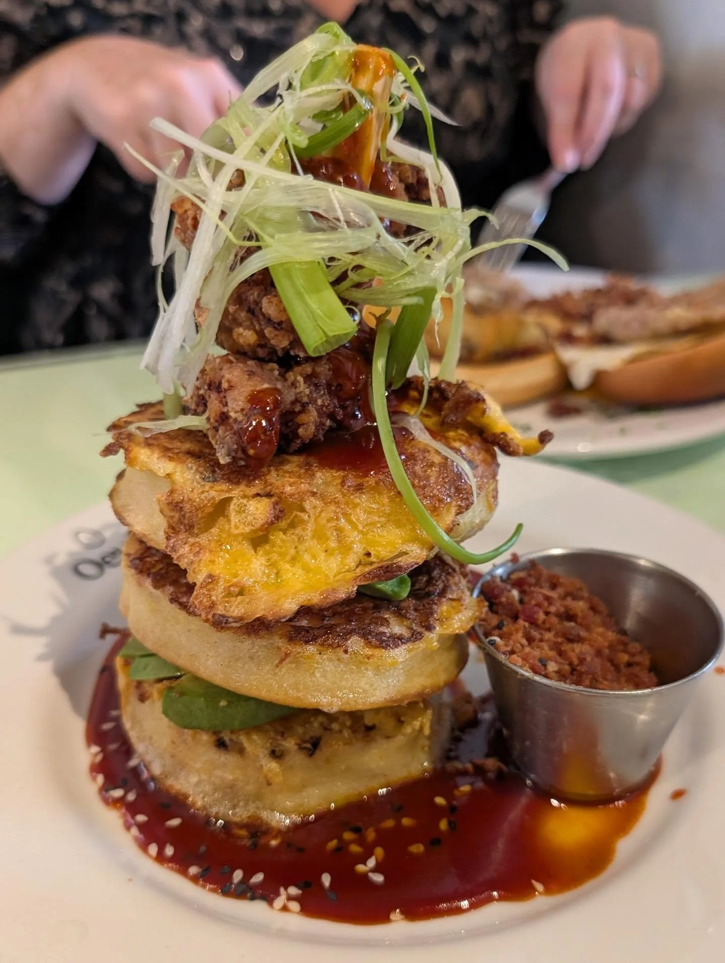 Starting the day off the right way with brunch at Oeuf 🥚✨

We came hungry and Oeuf definitely delivered! 😍

🍗 Korean fried chicken frumpets were the star of the show 🌟 &mdash; delightfully crunchy, packed with flavour and just the right kick of h