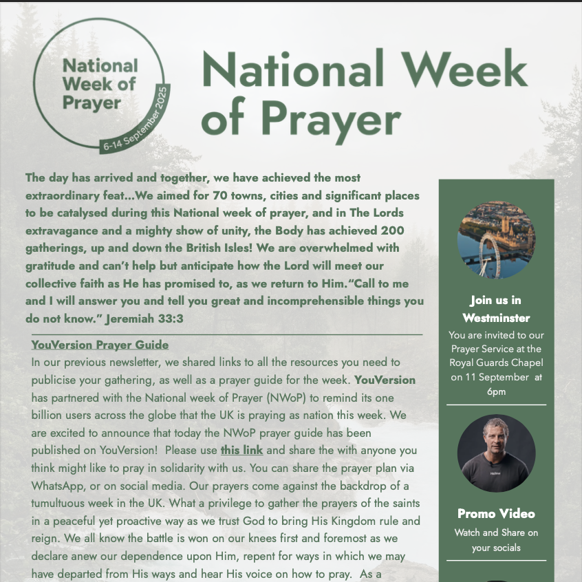 Newsletter 6 September 2025