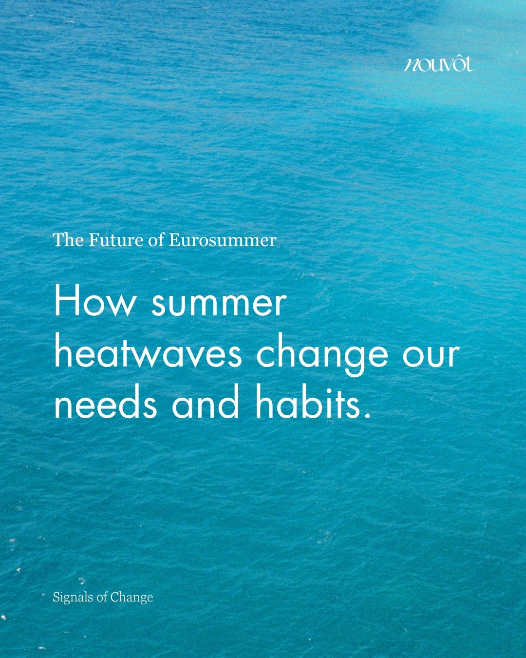 May is the new July. With the vast majority of European travelers changing their holiday plans due to a changing climate, the classic Mediterranean holiday is on the tipping point. From early birds, tiny tourism, and after-sun activities to "coo