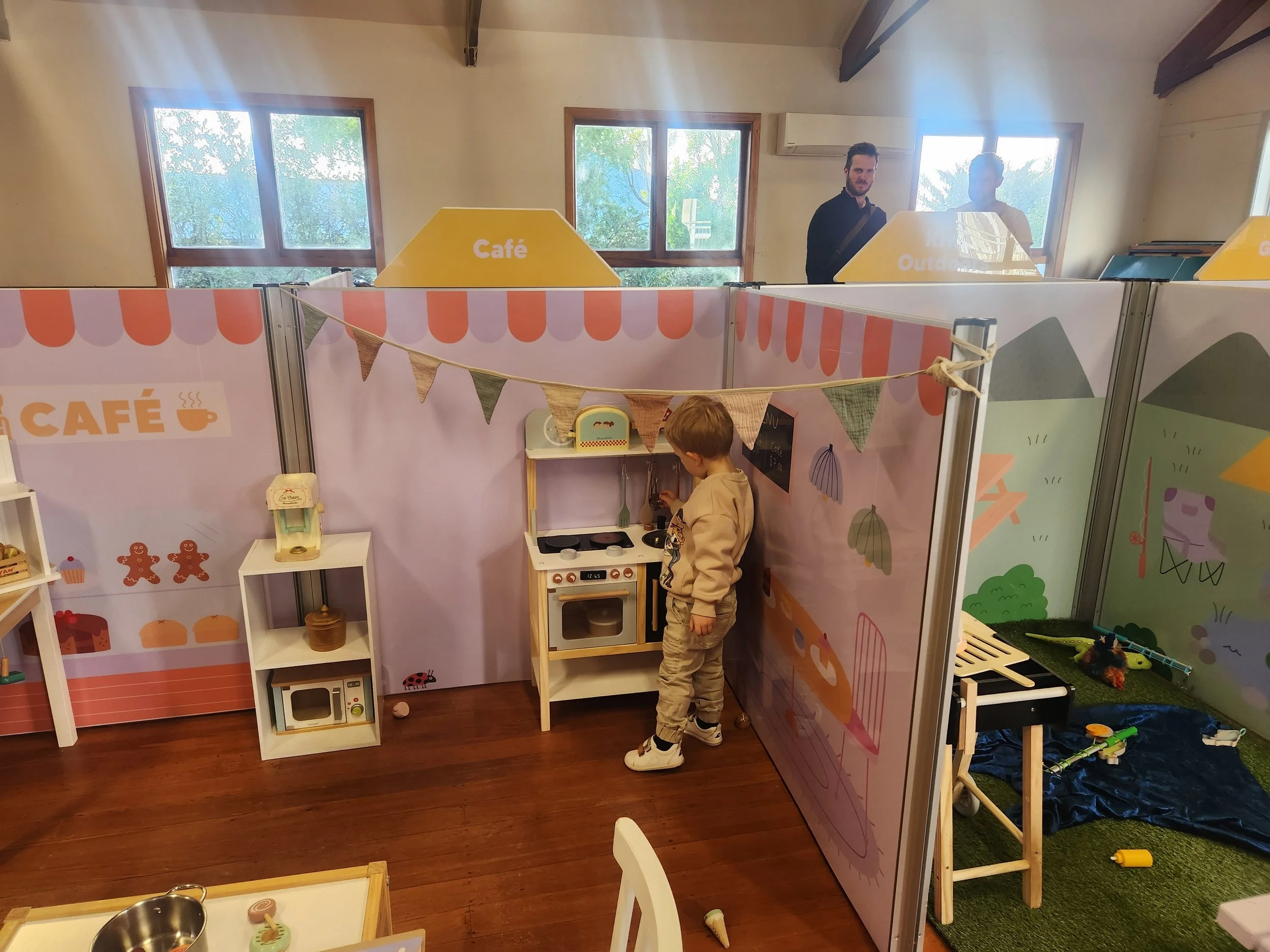 Young cafe' chef at work
