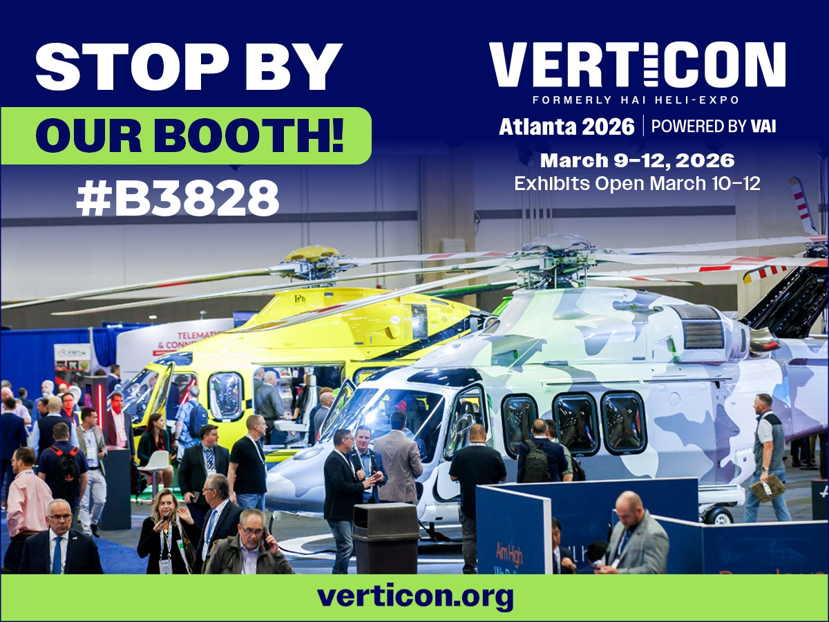 Visit the Euravia Team at Verticon in Atlanta (Formerly HAI HELI-EXPO) March 10-12 2026.