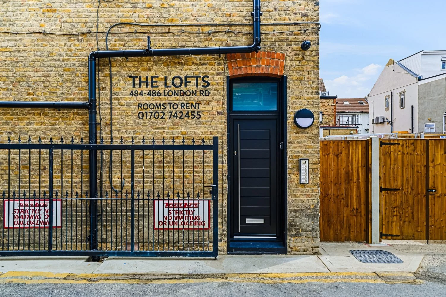 Entrance to The Lofts on London Road, Westcliff-on-Sea
