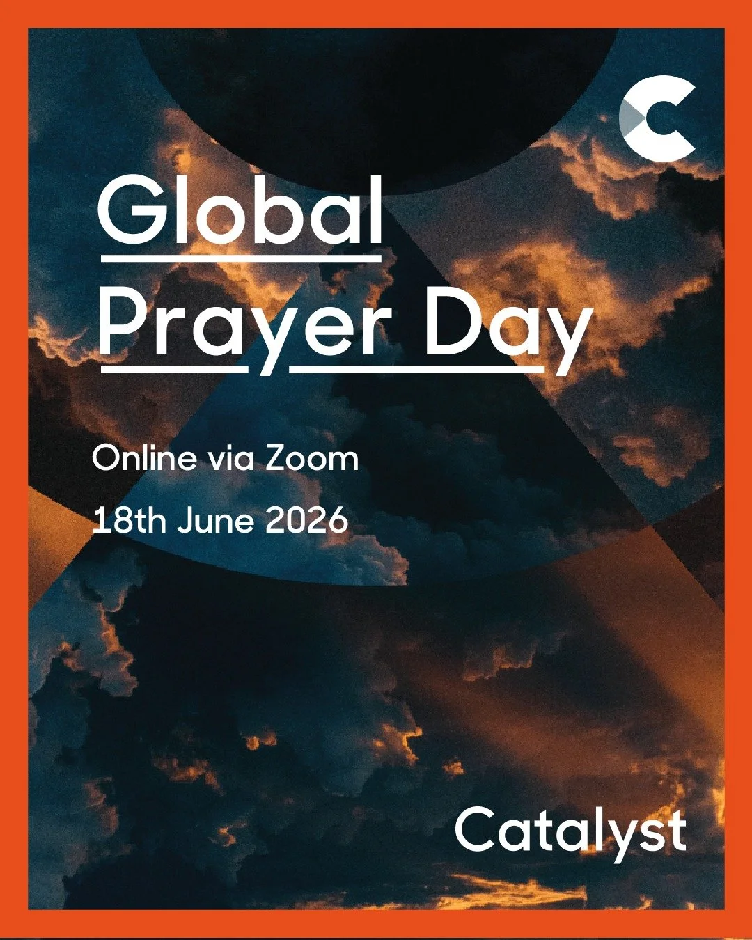Catalyst Global Prayer Day 🌏

On 18 June, we'll gather online as a global family of churches to pray for the nations, our churches, and God's mission around the world.

Join us for one session or the whole day:

🌊 Session 1 &ndash; Pacific Region
L