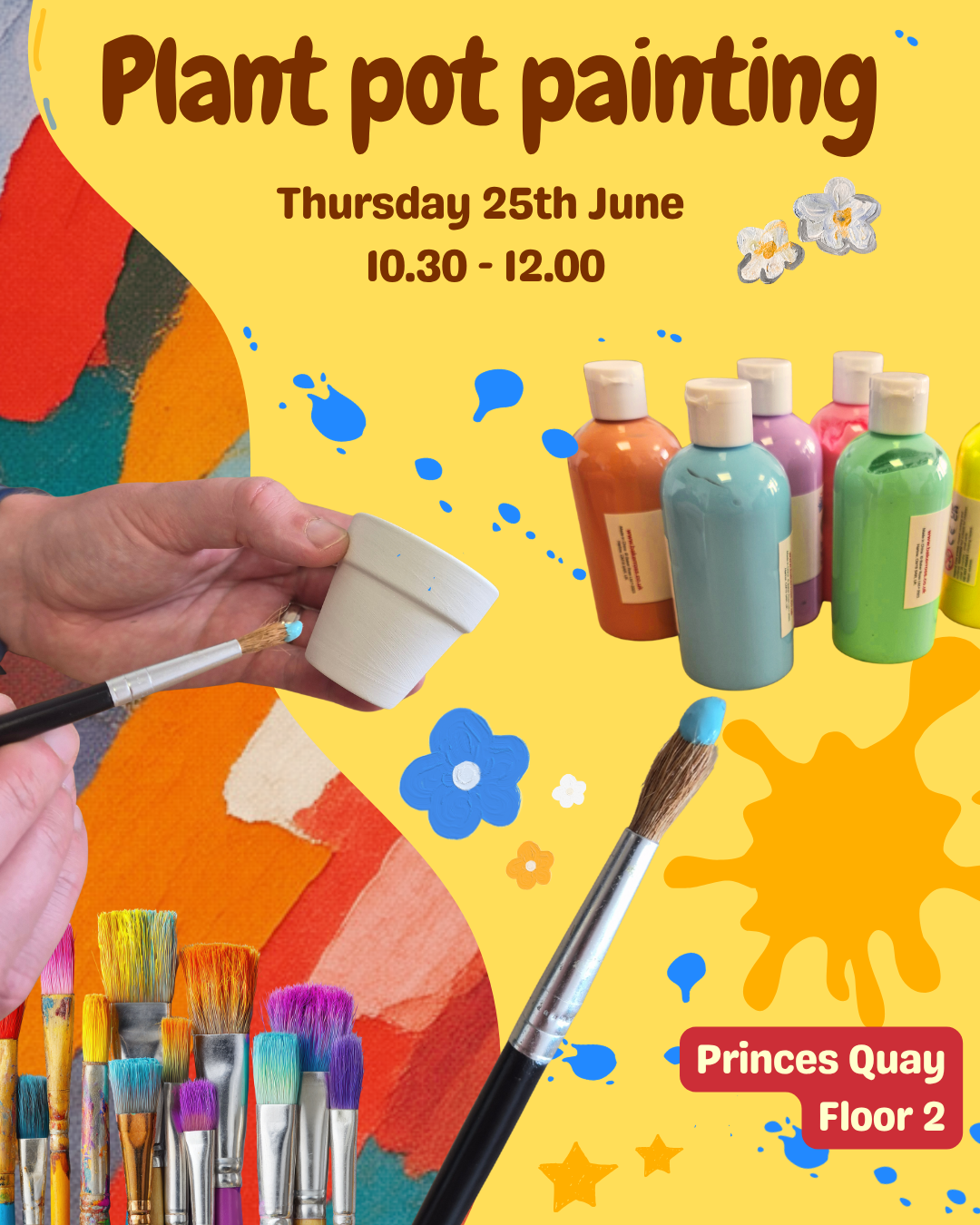 Plant pot painting