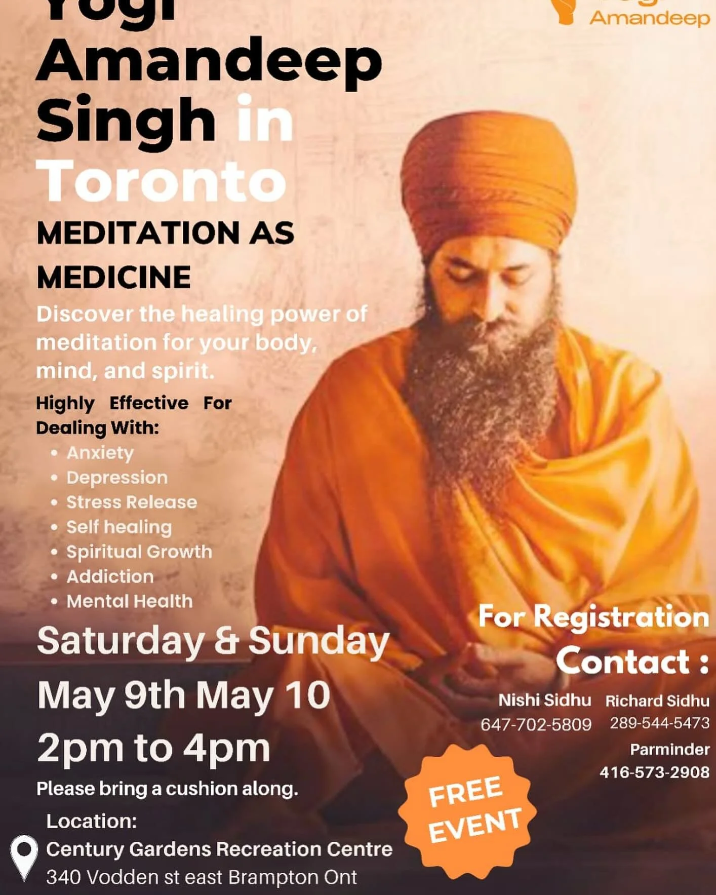 Yogi Amandeep in Toronto
.
.
.
.
.
#yogi #yoga  #yogiamandeep #sadhna #transformation #mantra #healing #breath #pavanguru
#kundalini #health #dharma #meditation #advaita #atma #self