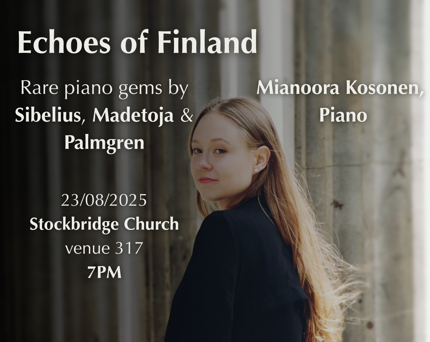 Echoes of Finland : Rare piano gems by Sibelius, Madetoja & Palmgren @ Edinburgh Festival Fringe