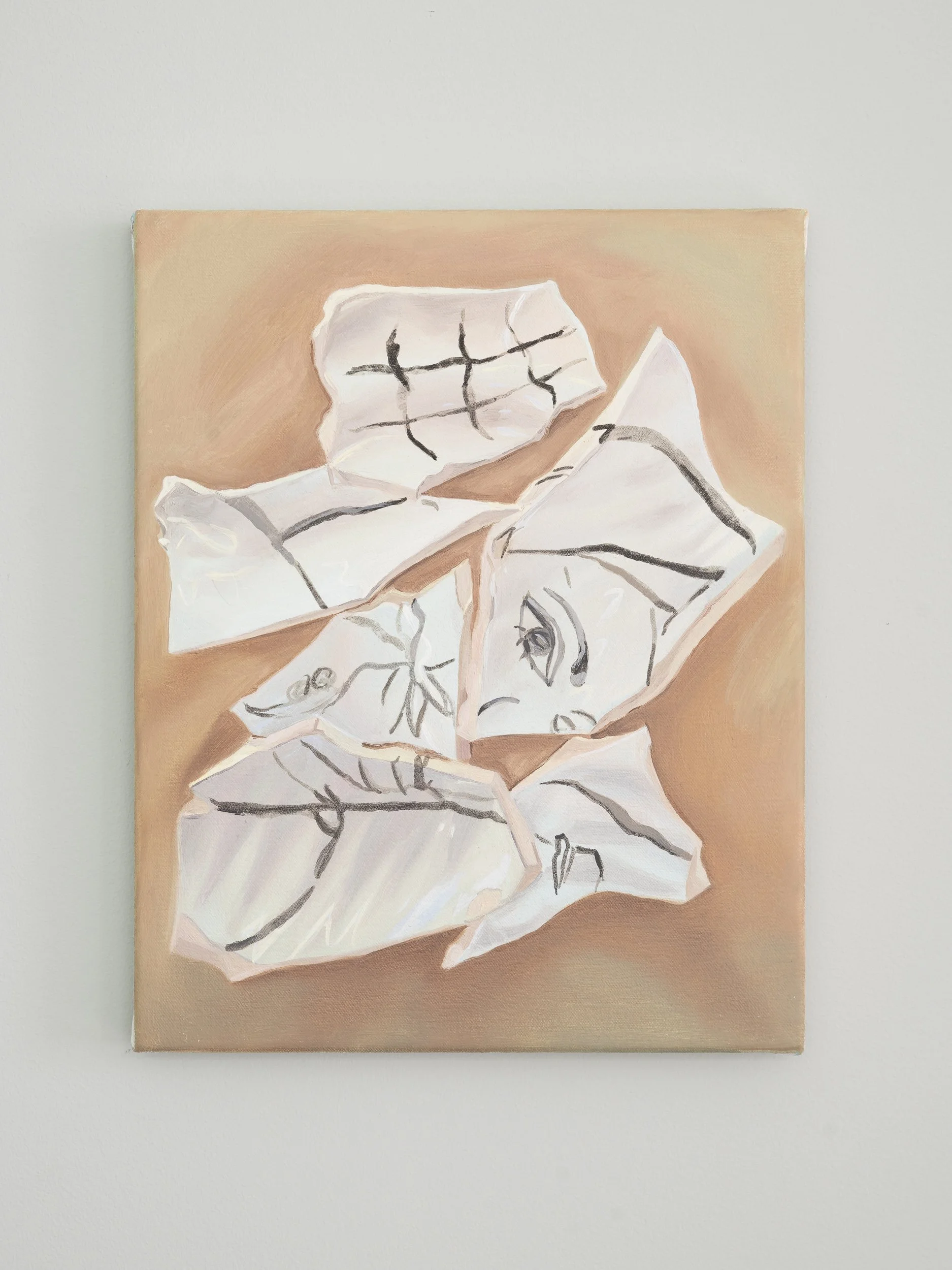 Mirror, oil on canvas, 30 x 25 cm