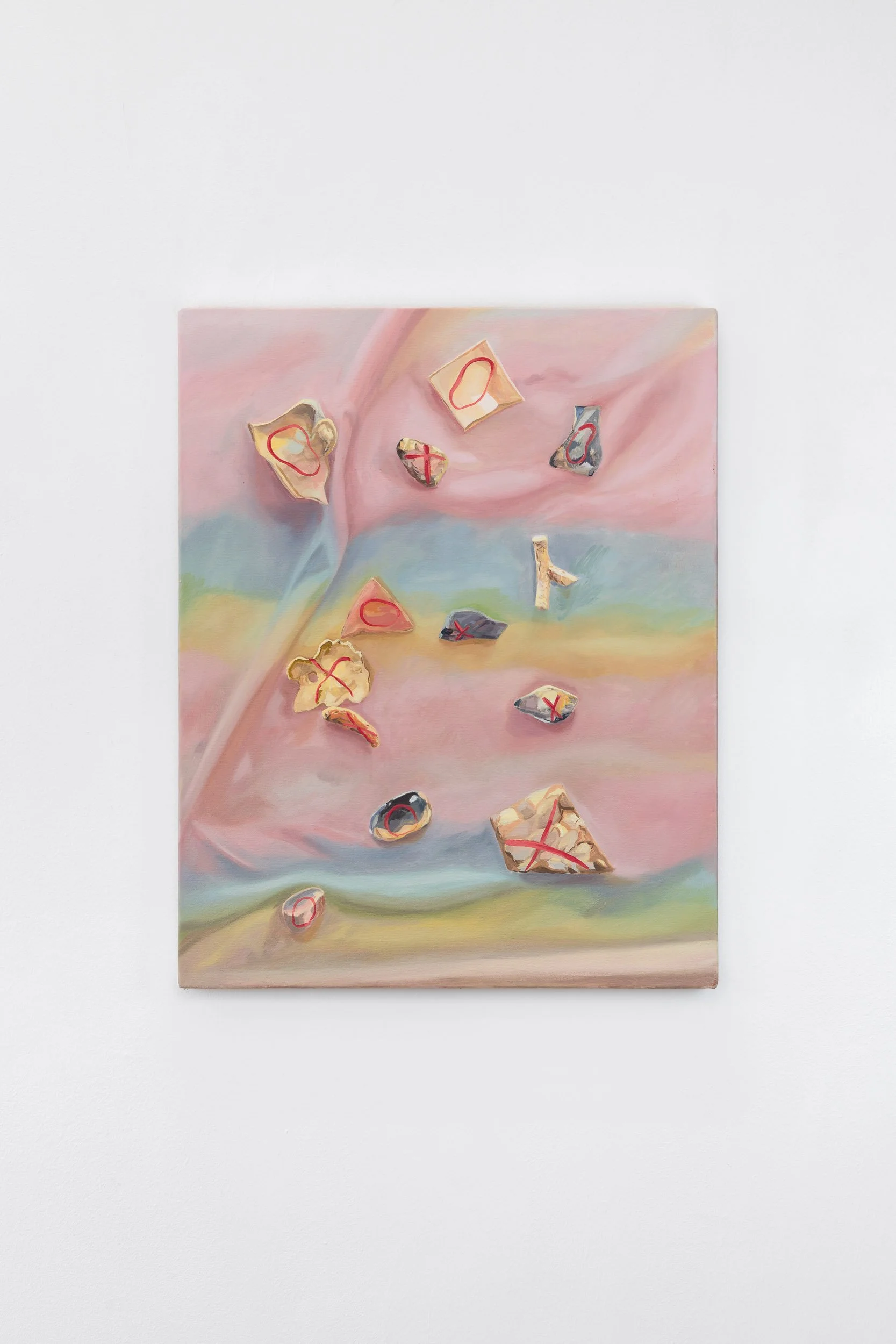 XO, oil on canvas, 55 x 45 cm