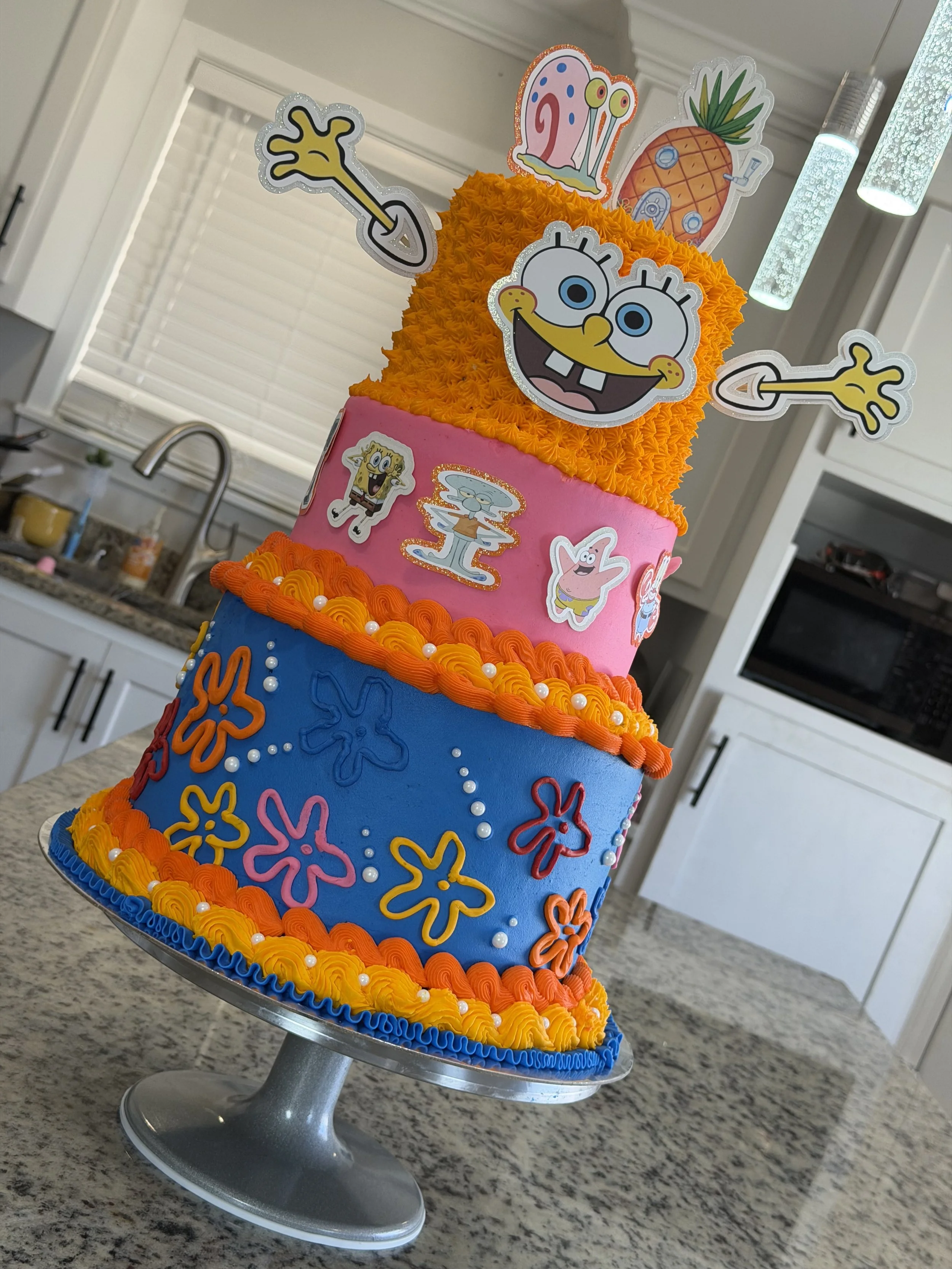 Custom Three Tier Cake