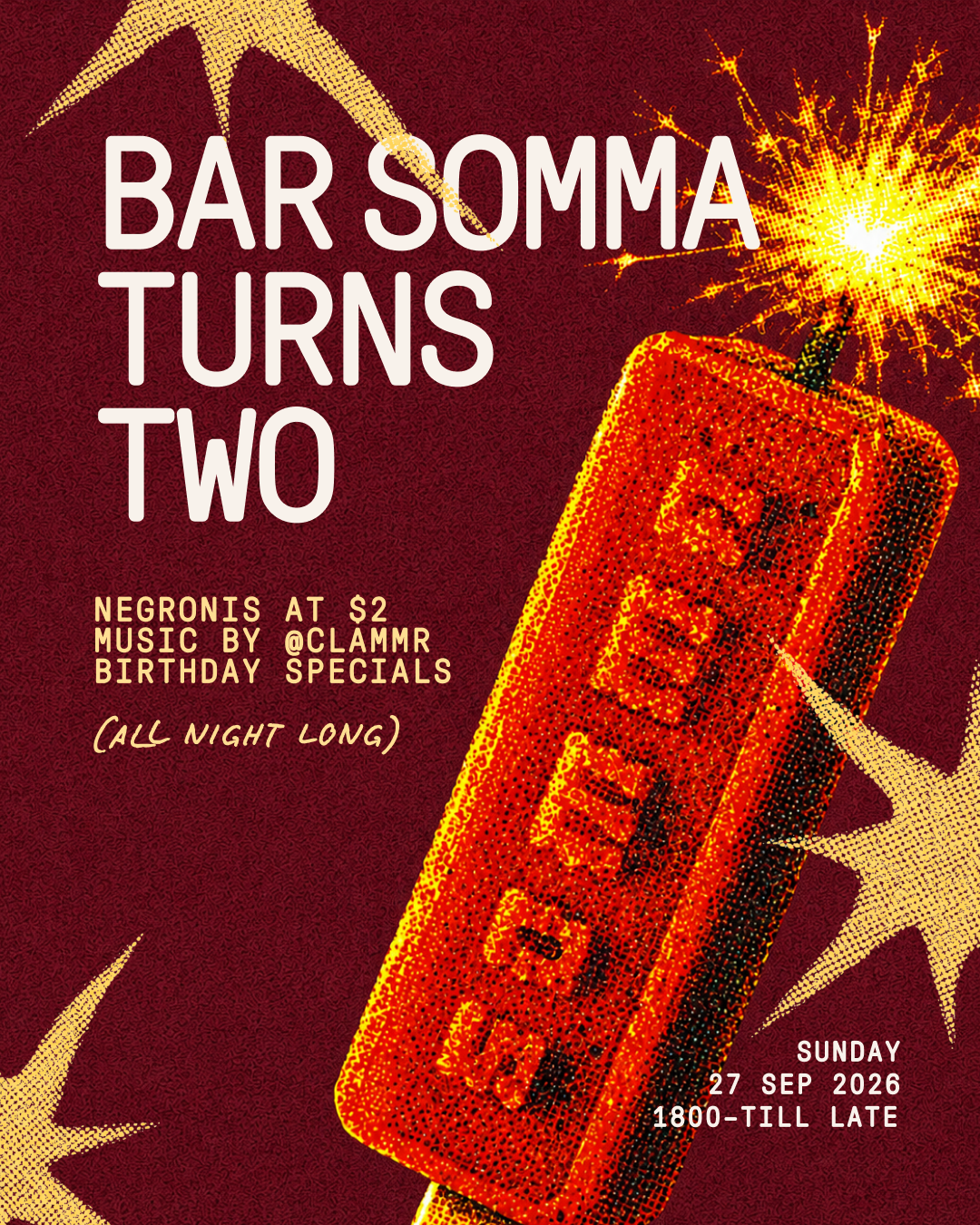 BAR SOMMA’S 2ND ANNIVERSARY PARTY
