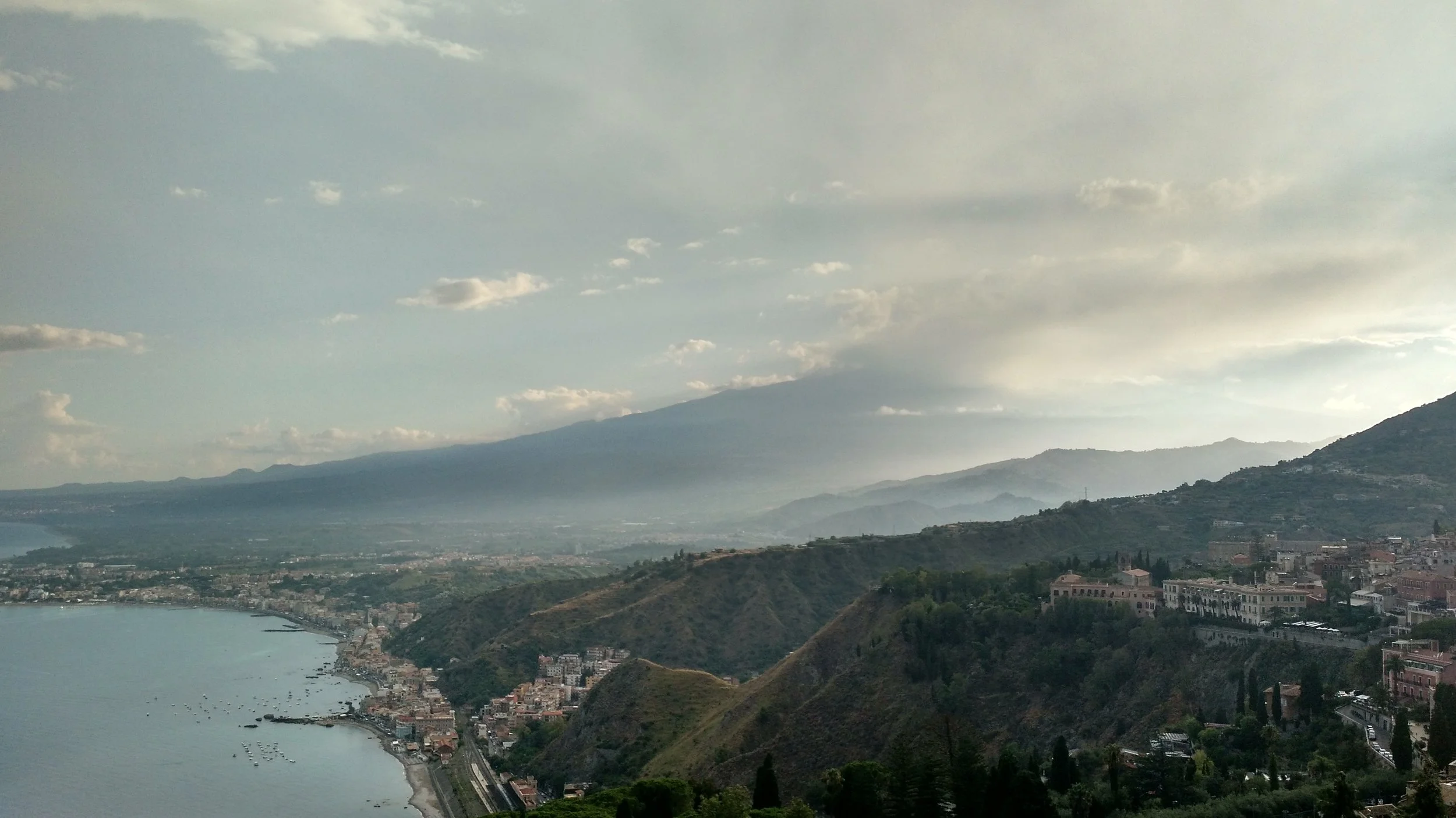 Mt. Etna, Sicily, which Nathan could see from Enna when he lived there. Photo by P. Maximilian Emma.