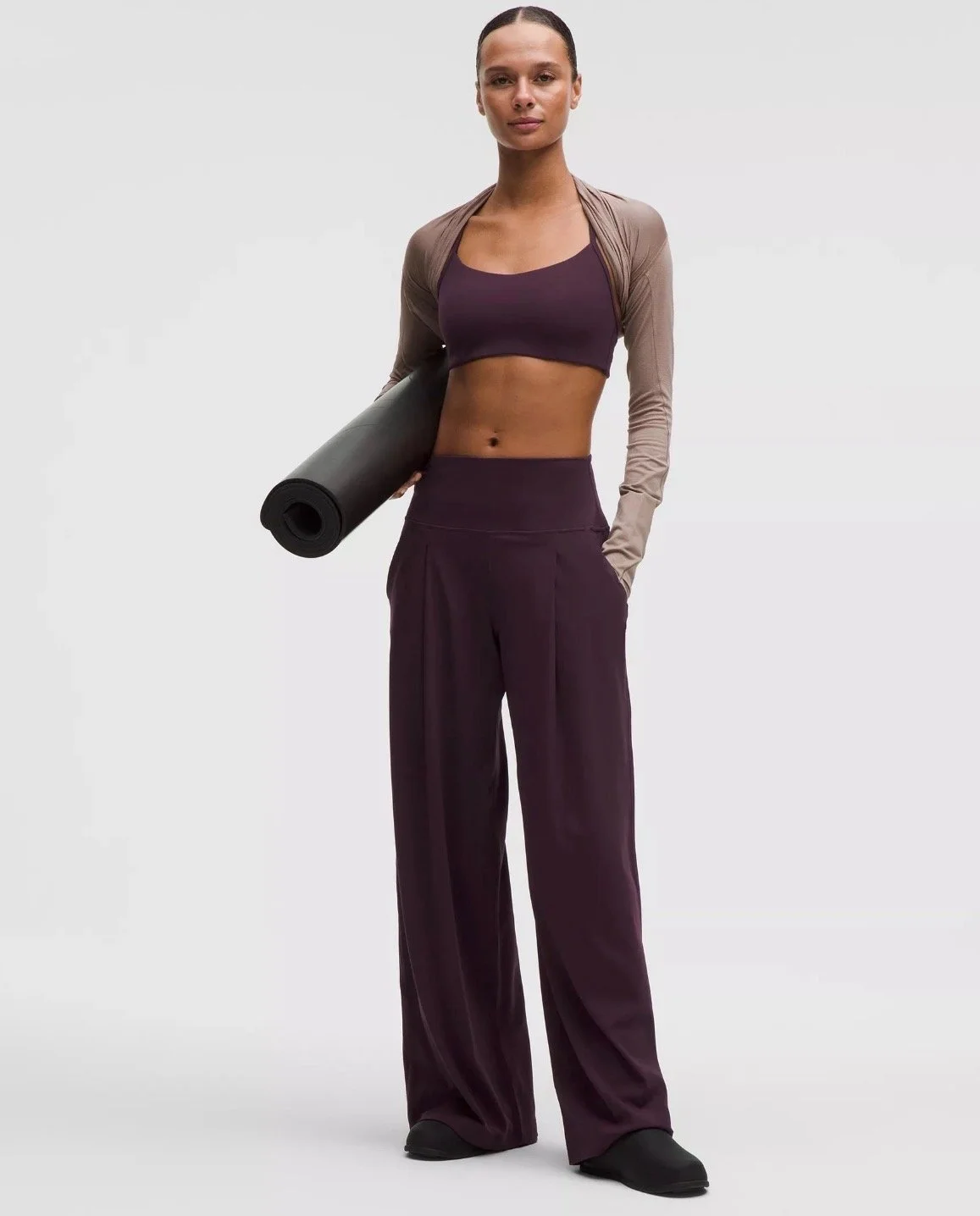lululemon Align Palazzo Pant (Regular) in Black Plum