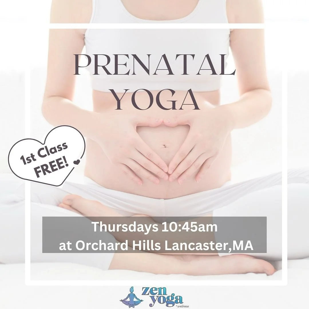🌸Expecting? Join Our Prenatal Yoga Class!🤰
Connect with other expecting moms and take time each week to breathe, move, and prepare your mind and body for birth.💕

🧘&zwj;♀️ Thursdays at Zen Yoga &amp; Wellness &ndash; Lancaster, MA
Led by Amelia, 