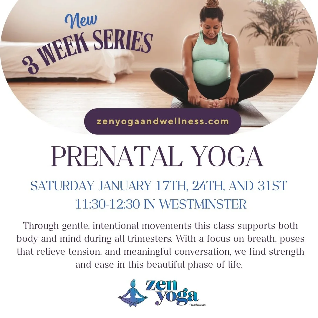 This prenatal yoga series is thoughtfully designed to support you through pregnancy with gentle, intentional movement that nurtures both body and mind. Each class focuses on building strength, improving mobility, relieving common areas of tension, an