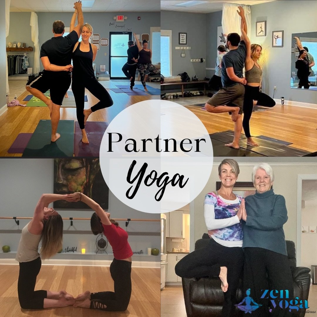 This Valentine&rsquo;s weekend, grab your favorite human and join us at Zen Yoga &amp; Wellness for Partner Yoga with Jenna Mooney! This is a playful, feel-good class that celebrates connection in all its forms. Bring your partner, bestie, mom, sibli