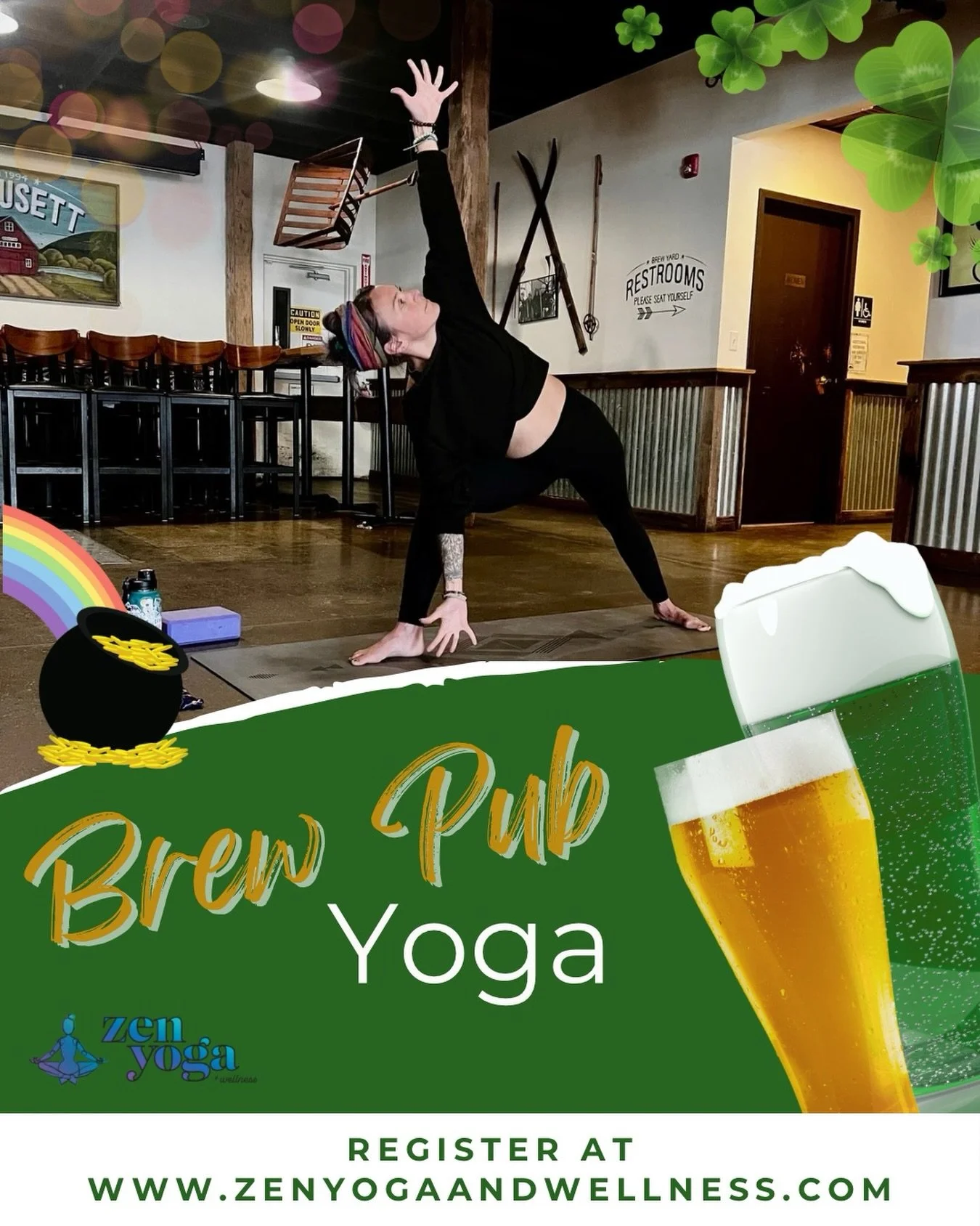 Join us at Wachusett Brewery for Brew Pub Yoga. Emily will guide you through an all-levels flow, then stick around after class to relax, catch up with friends, and enjoy a drink together🍻

With Quinn&rsquo;s back on tap, this Sunday flow is getting 