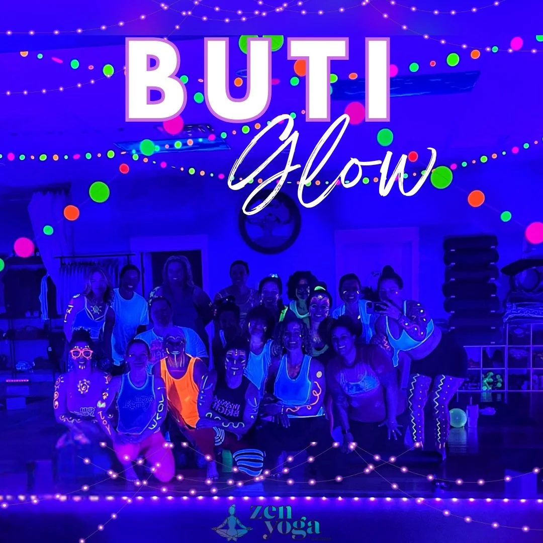 Buti Glow with  is BACK ✨

We&rsquo;re dimming the lights and turning up the energy with @gigi_vitality227 for a high-vibe Buti Glow experience. This electrifying class blends yoga, tribal cardio and spiral core work into one powerful flow designed t