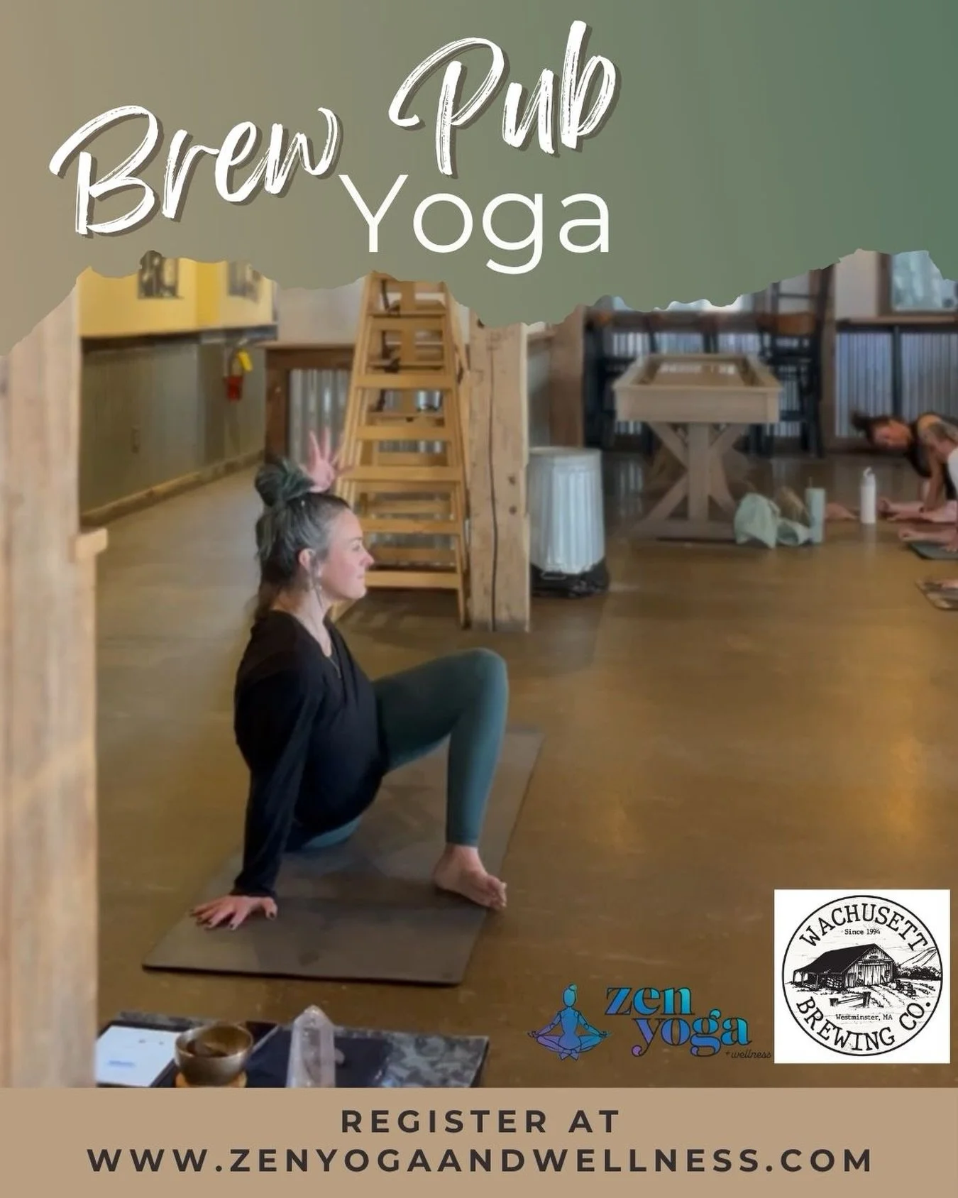 Our monthly Brew Pub Yoga is back at Wachusett Brewery with Emily leading the flow! Start your morning with an all-levels yoga class, then stick around after to sip, relax, and connect. Whether you come solo or bring a friend, this is your sign to ma