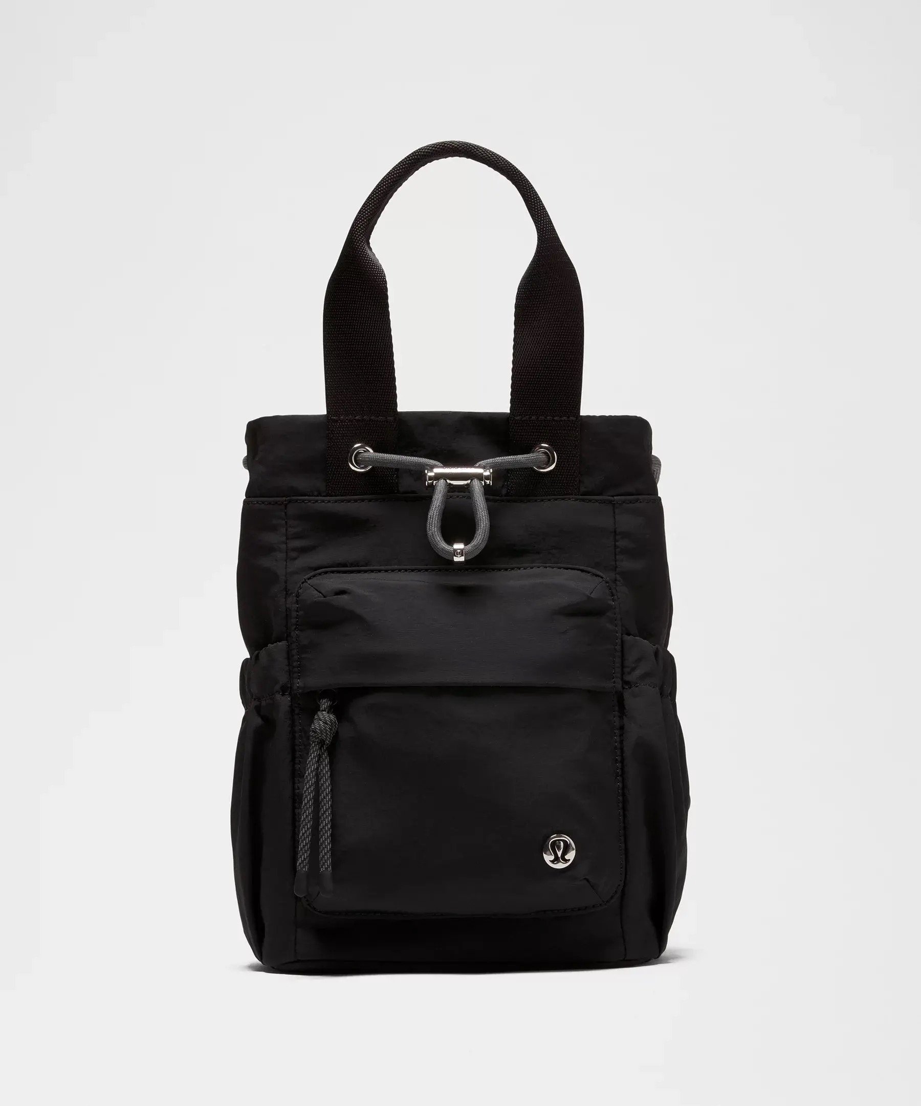 lululemon Convertible Drawstring Bucket Bag Mini 5L in Black/Onyx Grey/Silver