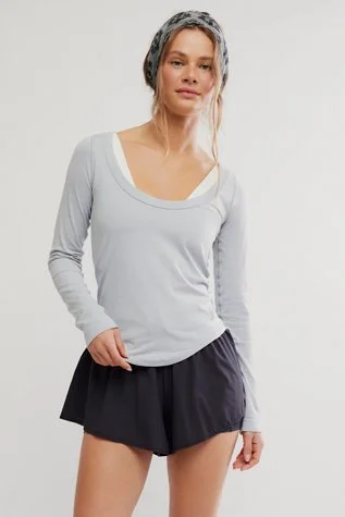 FP UP NEXT SCOOP LAYER in Heather Grey