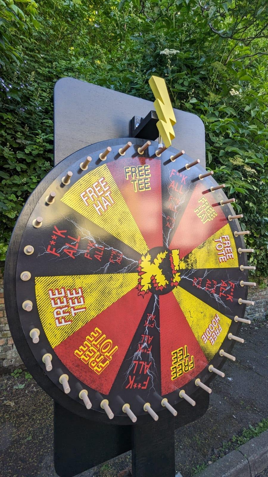 Prize wheel - Kerrang