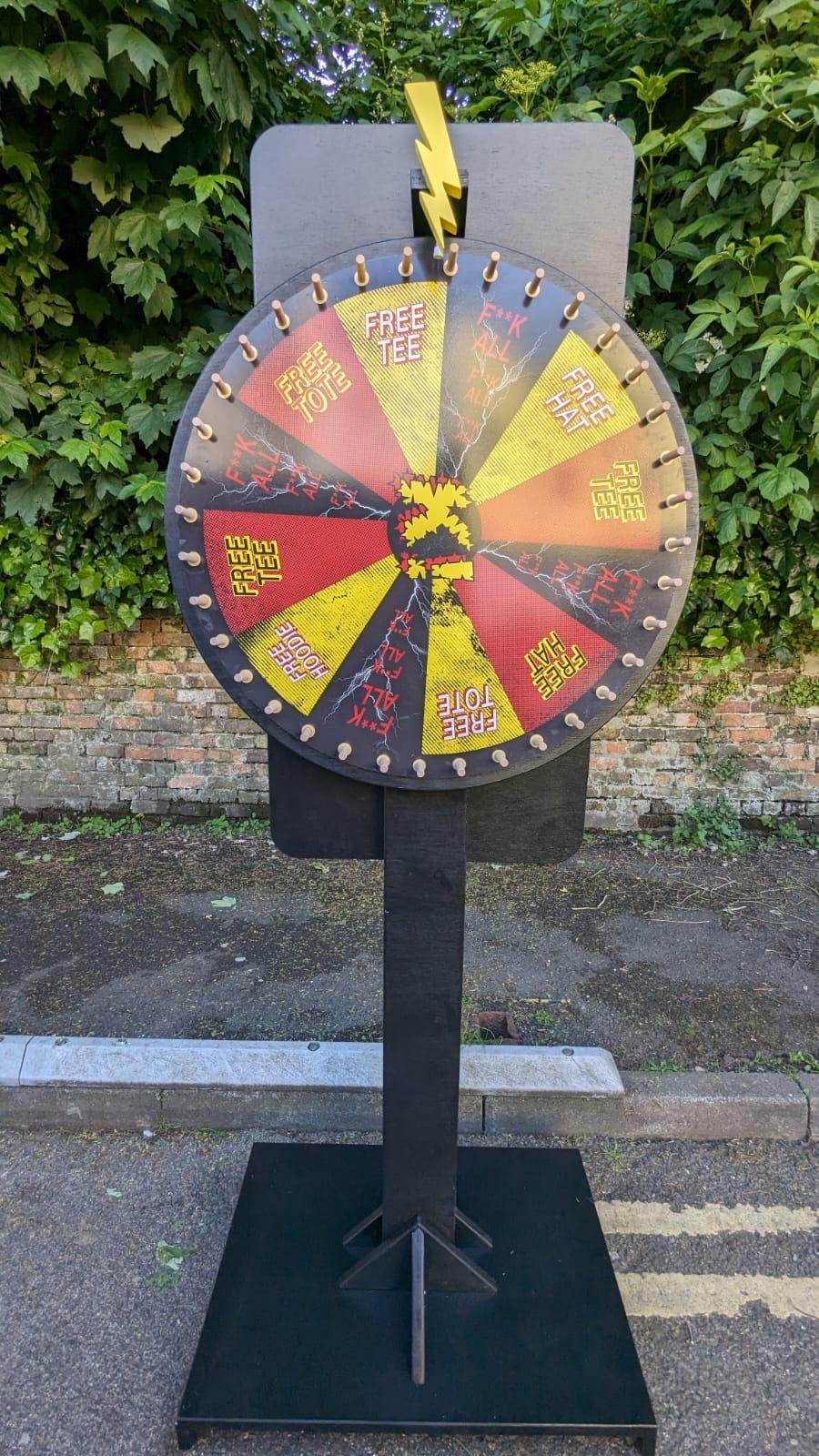Prize wheel - Kerrang
