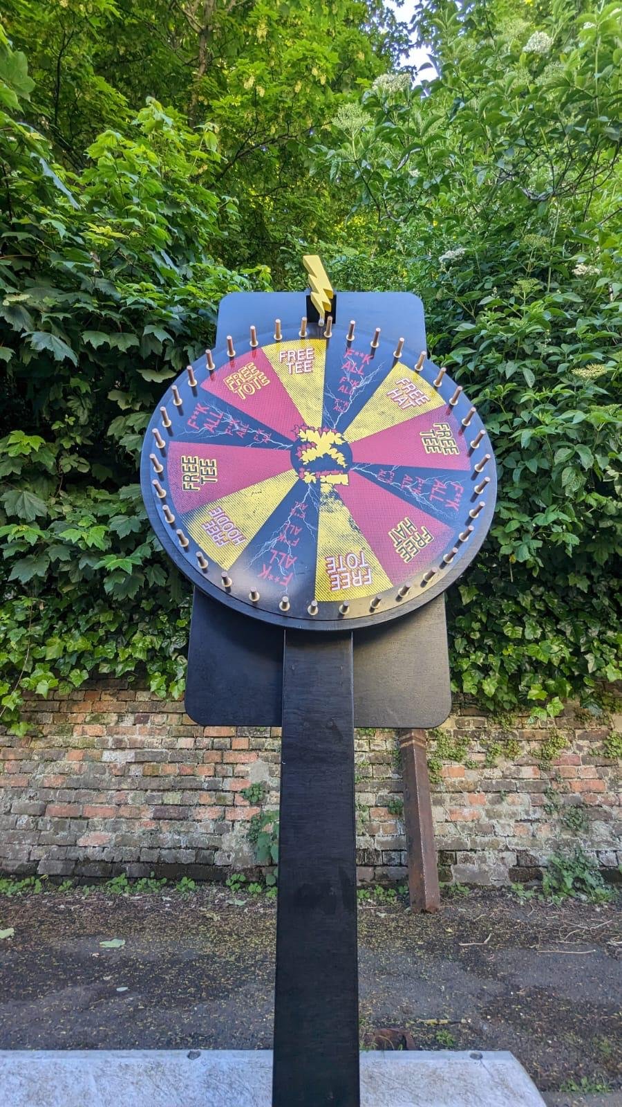 Prize wheel - Kerrang