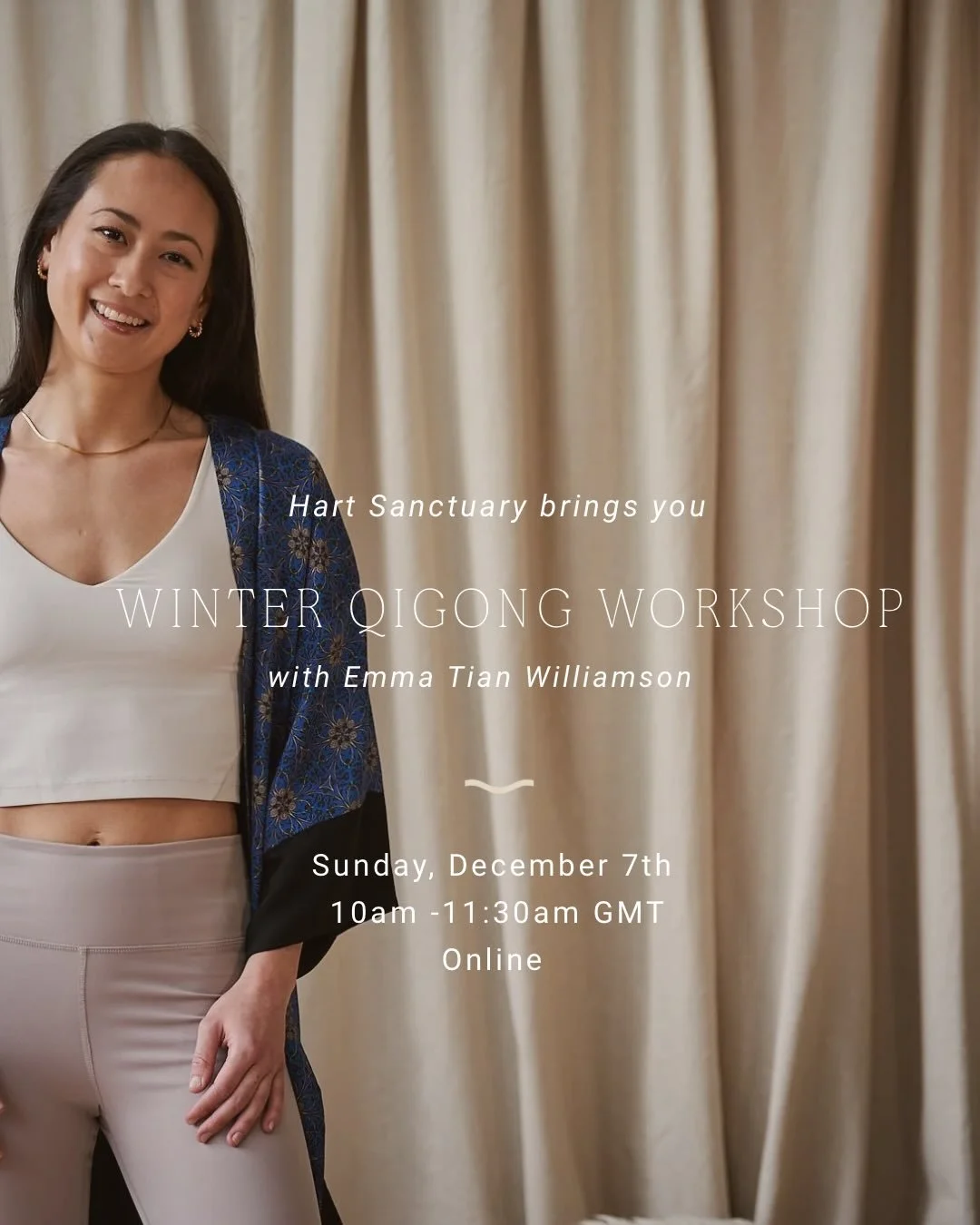 Aligning With Winter&rsquo;s Energy Through Qigong ✨

A warm invitation to join us online for our Winter Qigong Workshop next Sunday with @emmatianwilliamson where we&rsquo;ll explore movement and philosophy to support balance and restoration through