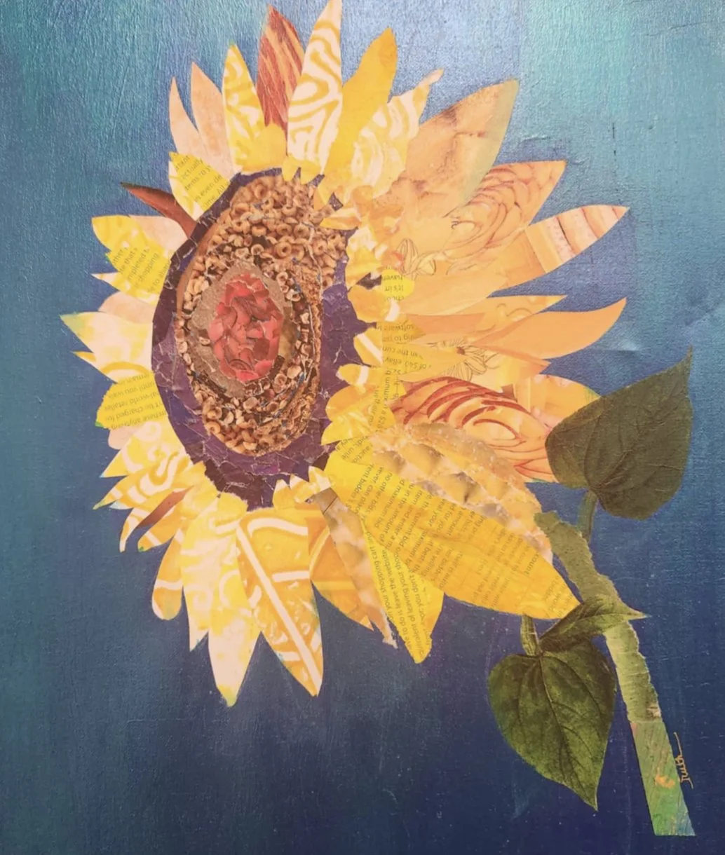 Sunflower collage