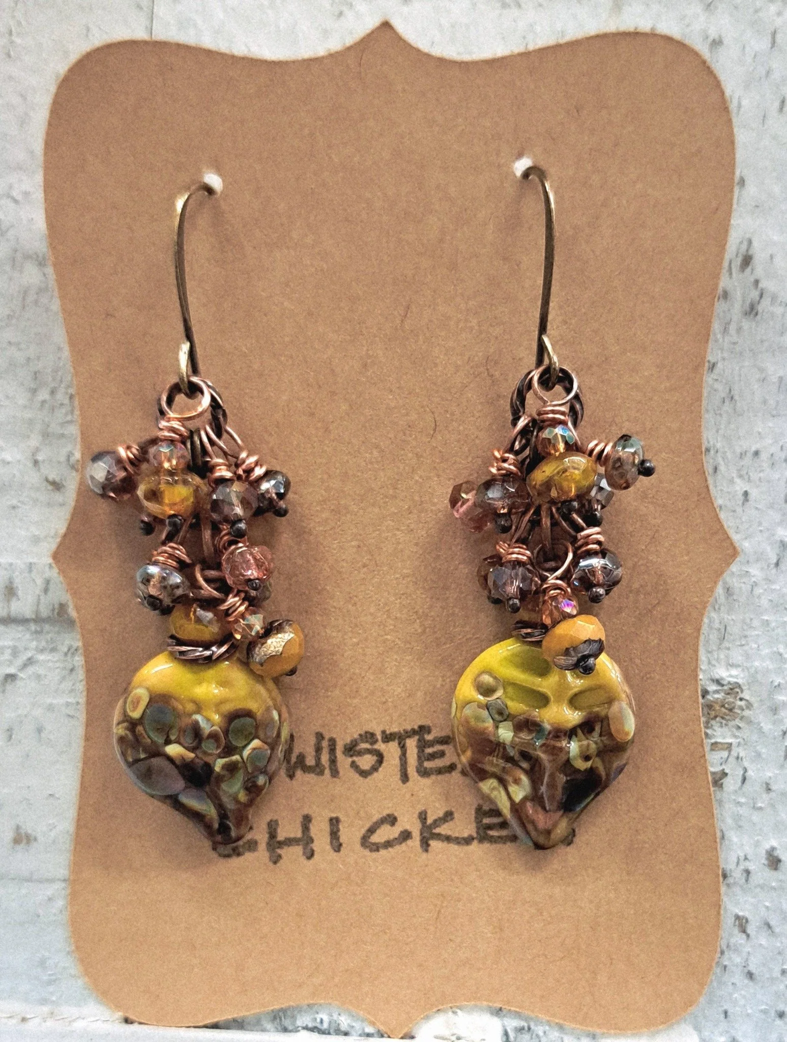 NOV 22 - Lampwork bead Earrings