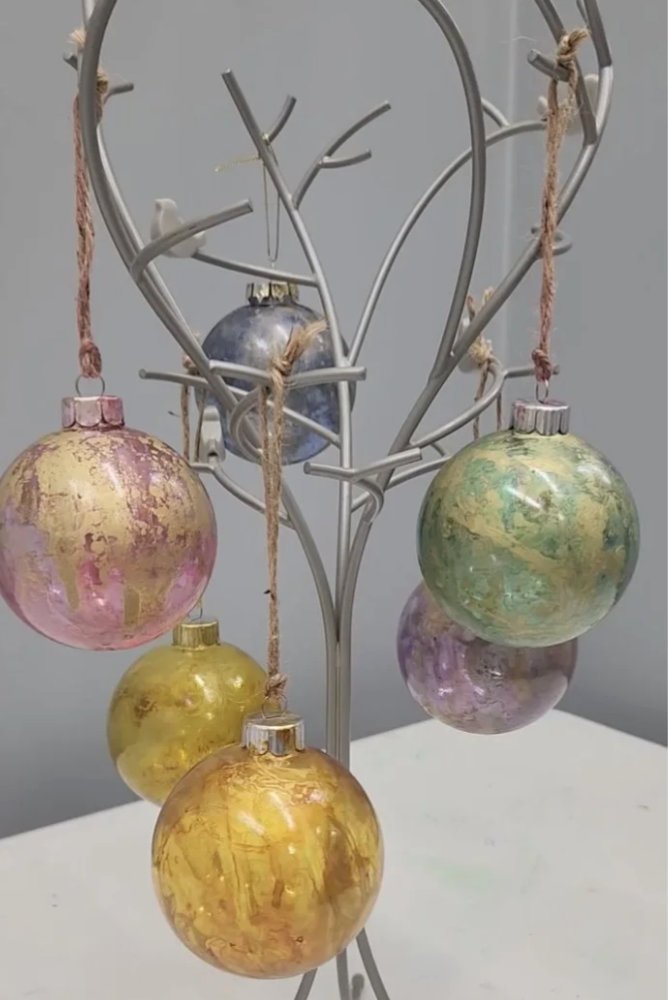 Alcohol Ink Ornaments
\