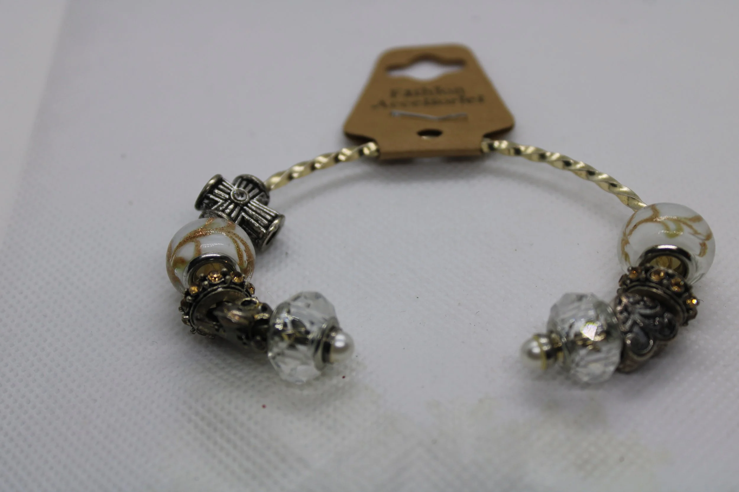 Gold & Silver Beaded Bracelet