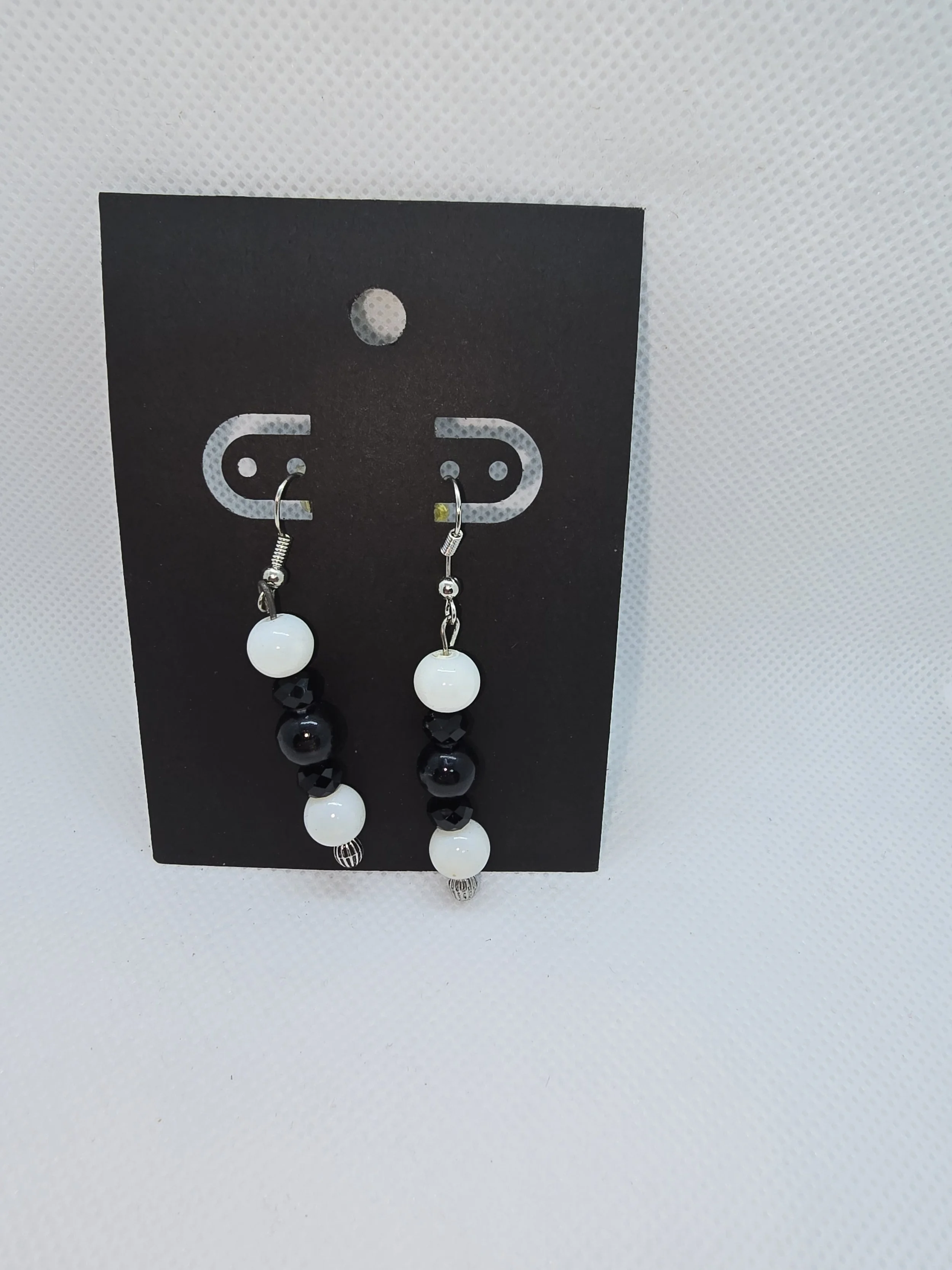 Black & White Hanging Earring