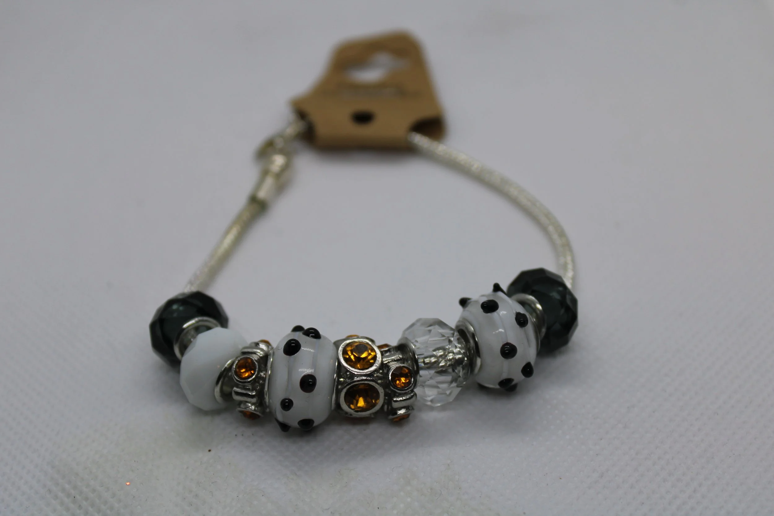 Black, White & Yellow Bracelet