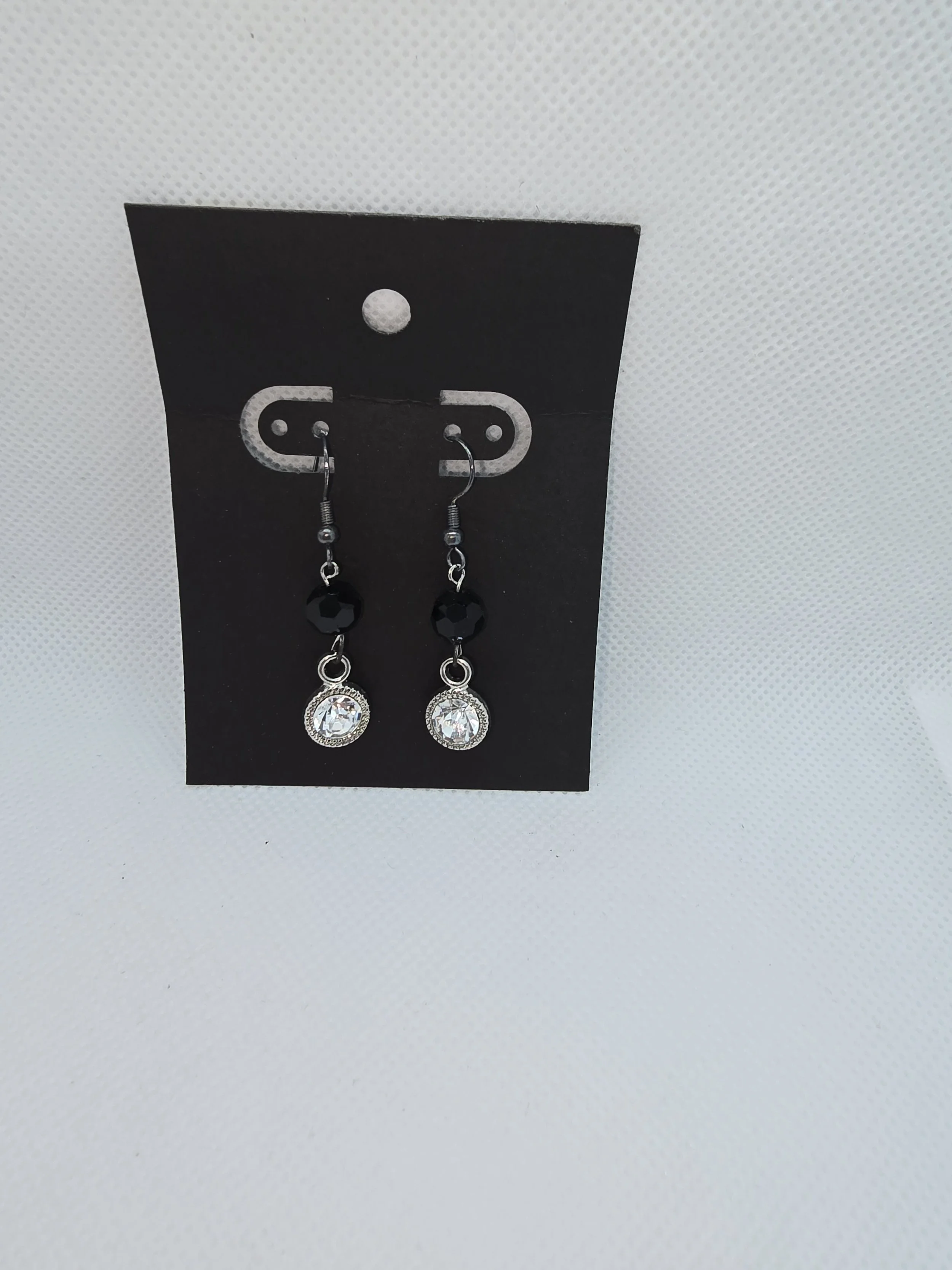 Black & Silver Hanging Earrings