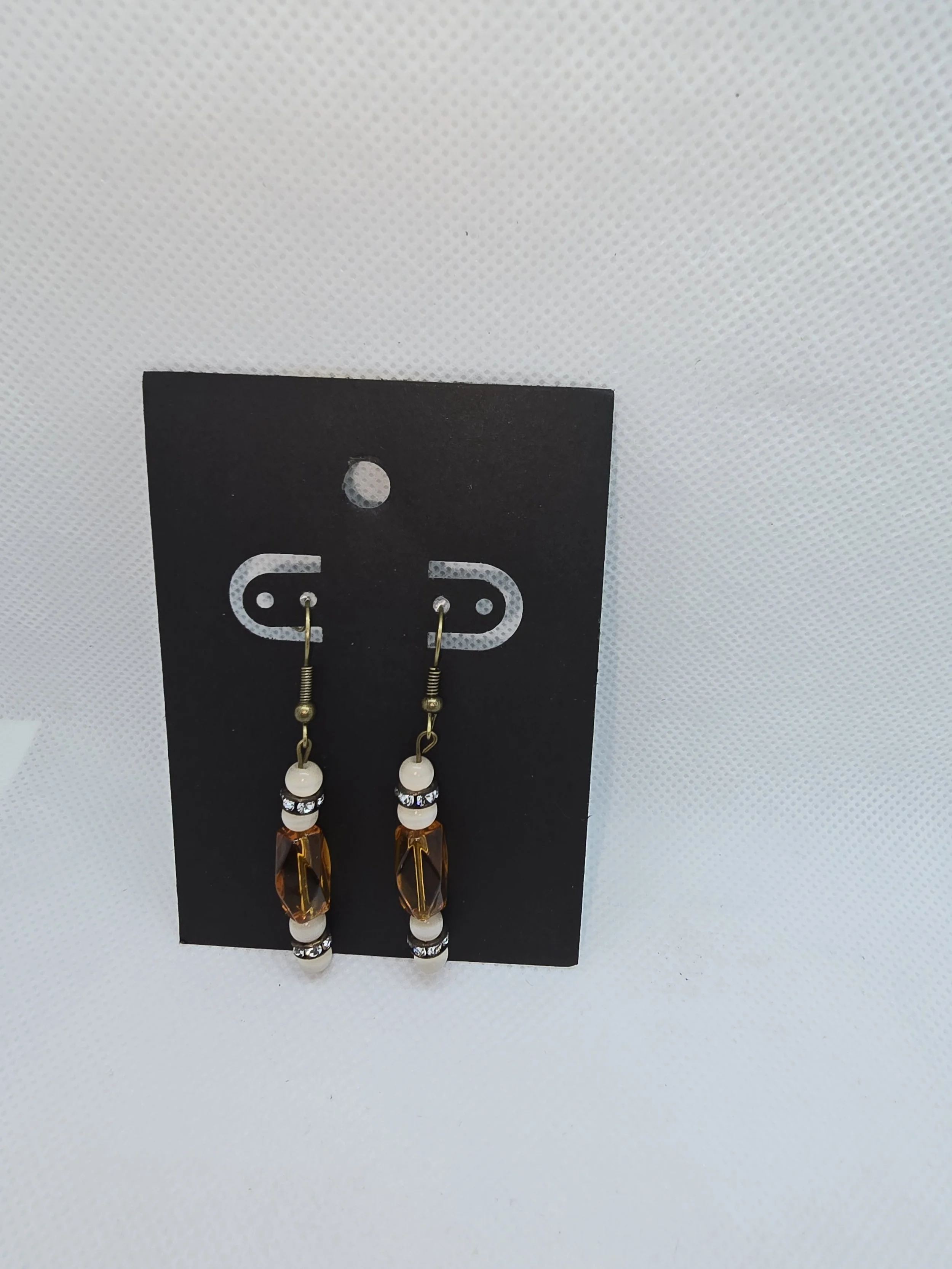 Pearl and Topaz Hanging Earrings