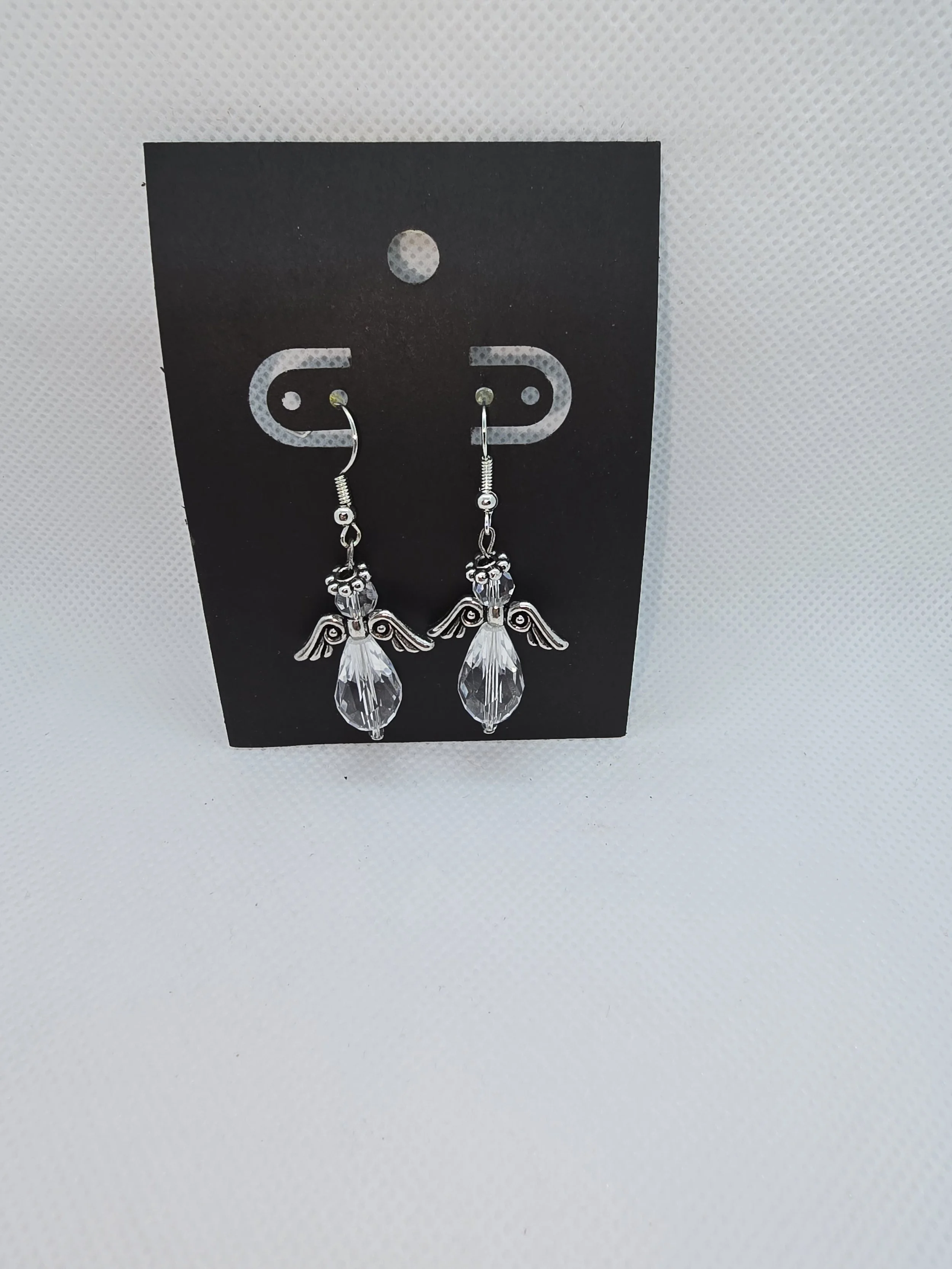 Crystal Angel Hanging Earring
