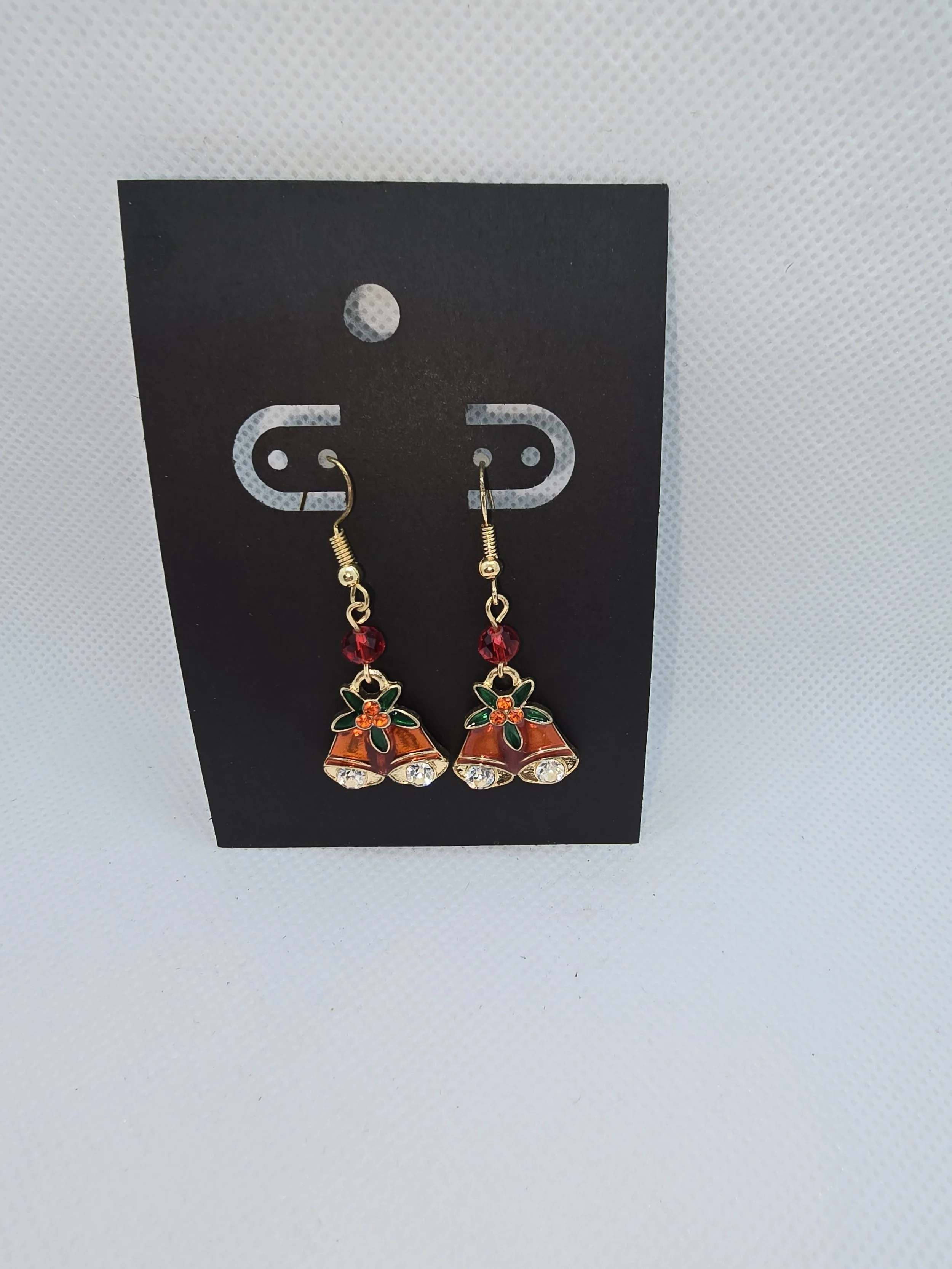 Red Bell Holiday Hanging Earring