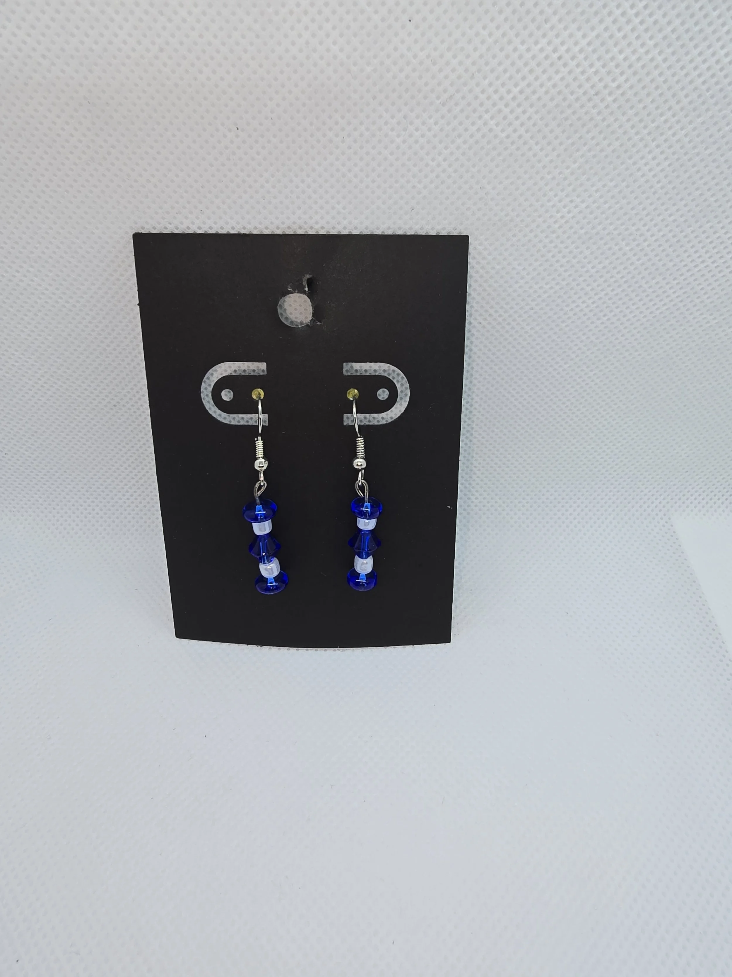 Blue & White Dangling Earrings